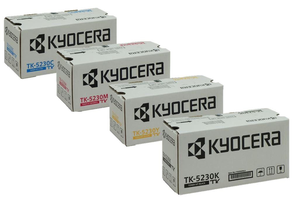 KYOCERA Tonerpatrone Original Kyocera TK-5230 Toner Set P5021cdn P5021cdw M5521cdn M5521cdw, (Set, Toner-Set), Original Toner