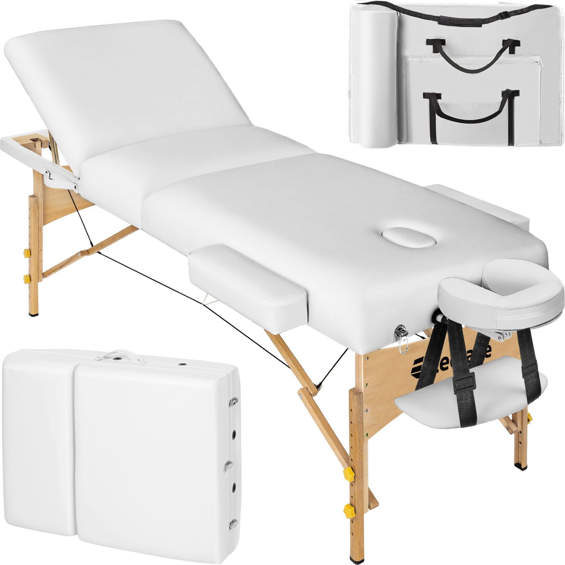 tectake Massageliege Somwang (Set, 1-St., mit Tragetasche)