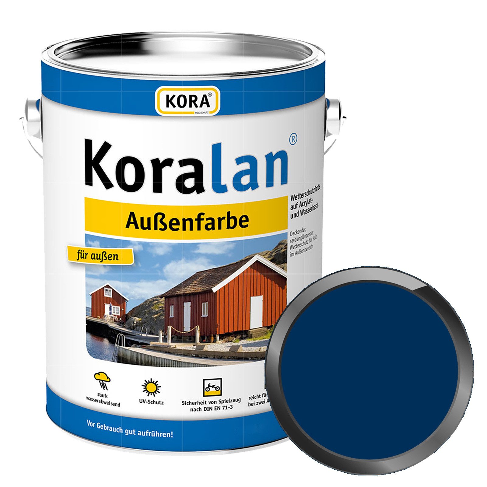 KORA Wetterschutzfarbe KORALAN AUSSENFARBE - 10 LTR