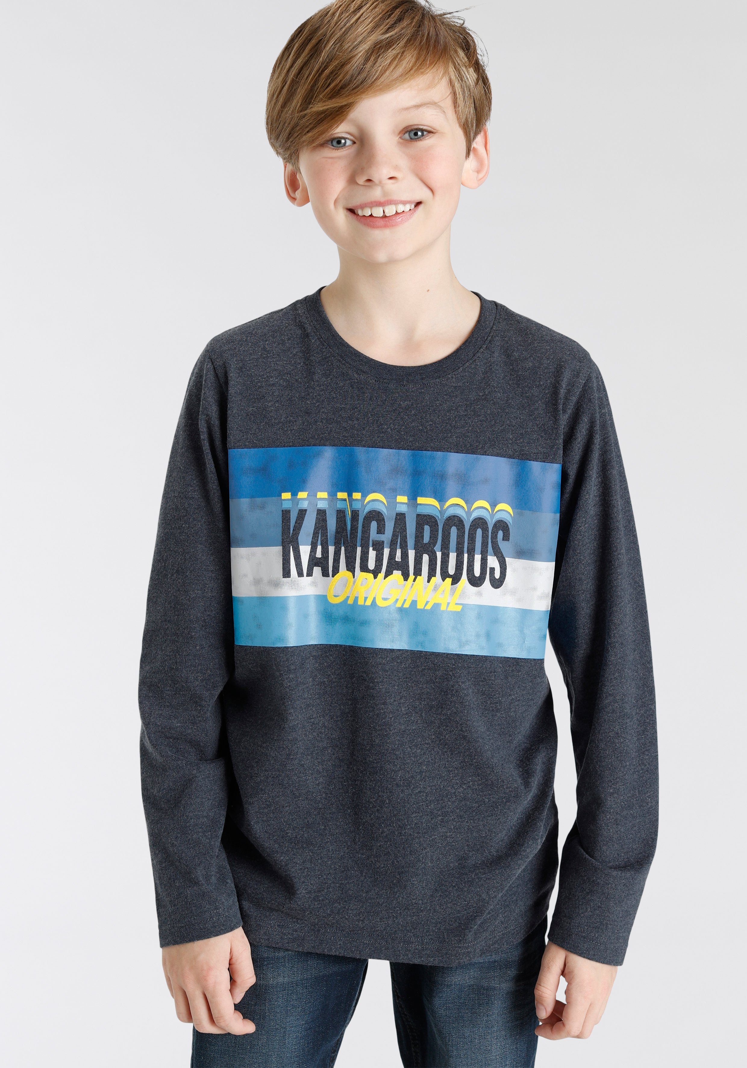 KangaROOS in Langarmshirt melierter Qualität