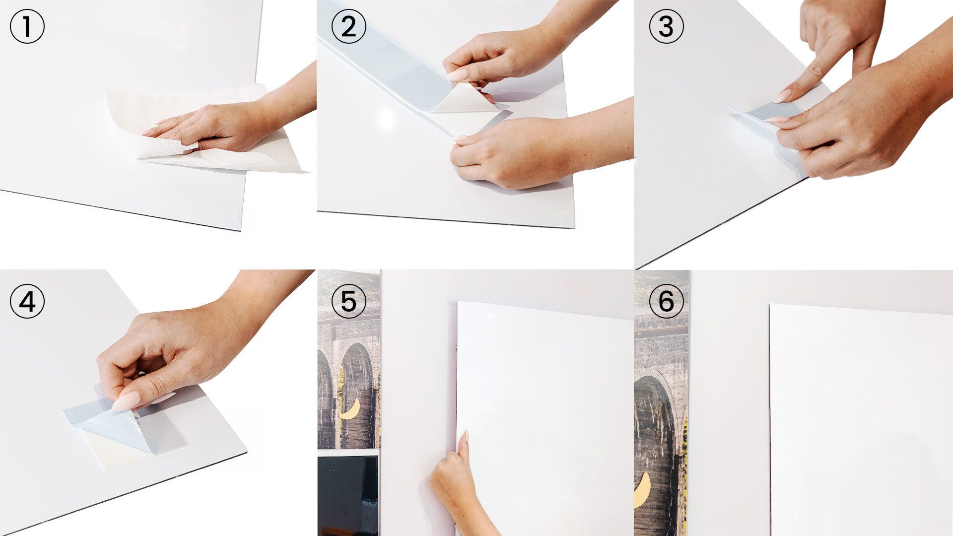 ALLboards Magnettafel Rahmenloses SLIMboard – Magnetisches trocken abwischbares Whiteboard – Bild 3 von 5
