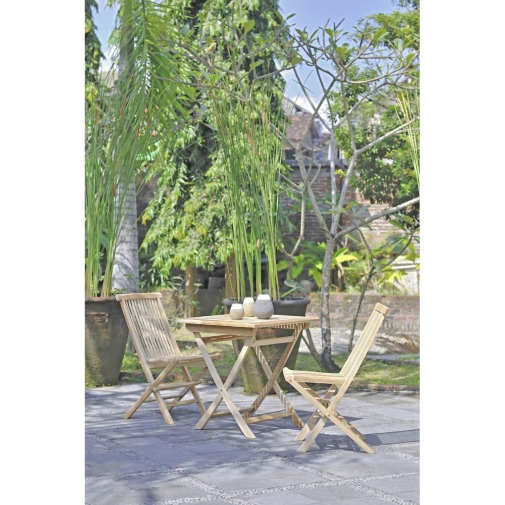 Garden Pleasure Gartenstuhl Klappstuhl JAVA Teak C-grade unbehandelt