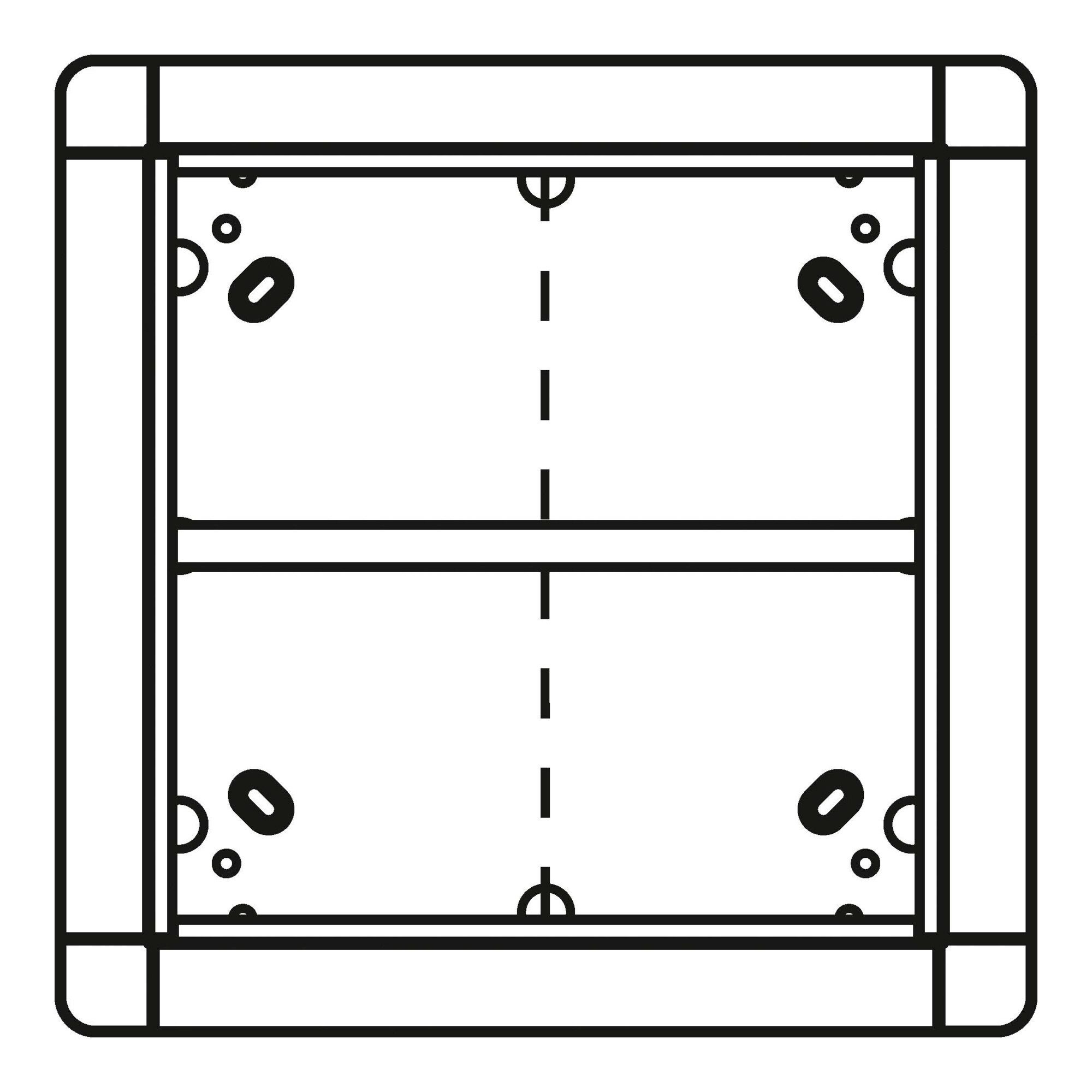 RITTO Schwerlastregal Ritto Portier UP-Rahmen ws 4-fach,qua 238x238mm 1881570