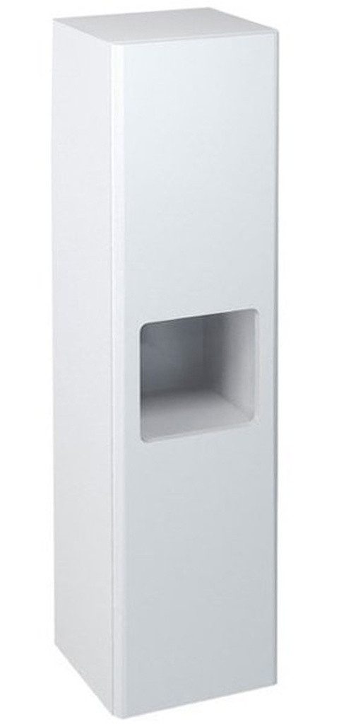 Sapho Seitenschrank ELLA Hochschrank 35x140x30cm, 1x Tür, links/rechts, weiß Sapho-EL350-3030