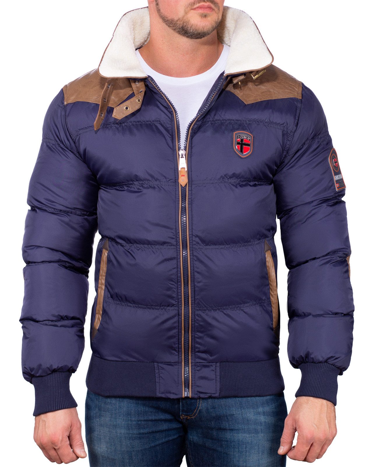 Winterjacke Herren Outdoor Jacke baabramovitch Navy XL