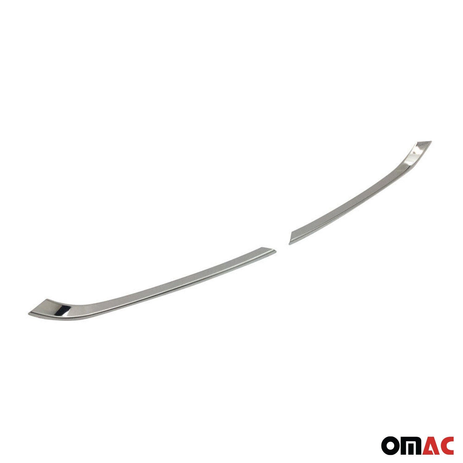 OMAC Zierleisten-Aufkleber Nebelscheinwerfer Rahmen für Opel Astra K Schrägheck Edelstahl 2x, (2tlg), Langlebig,Einfache Reinigung,Einfache Installation,Rostbeständig