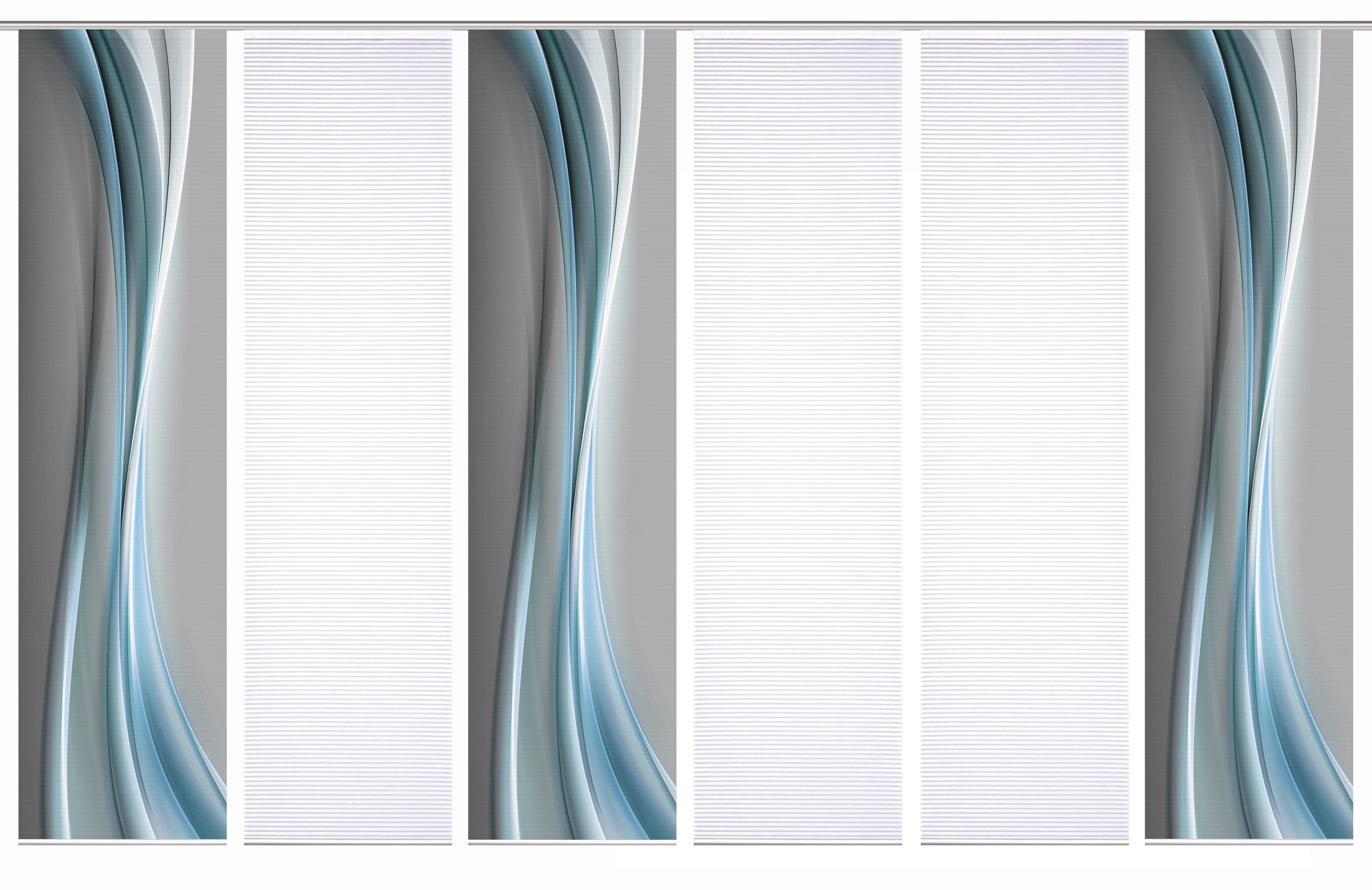 HOME in green Schiebegardine "ELANIA" Paneelwagen 6 Stk. tlg. SET DIGITALDR günstig online kaufen