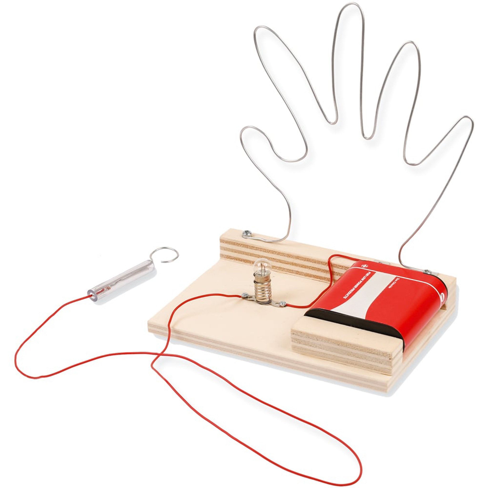 matches21 HOME & HOBBY Rennstrecke HEIßER DRAHT Bausatz Kinder Holzbaukasten