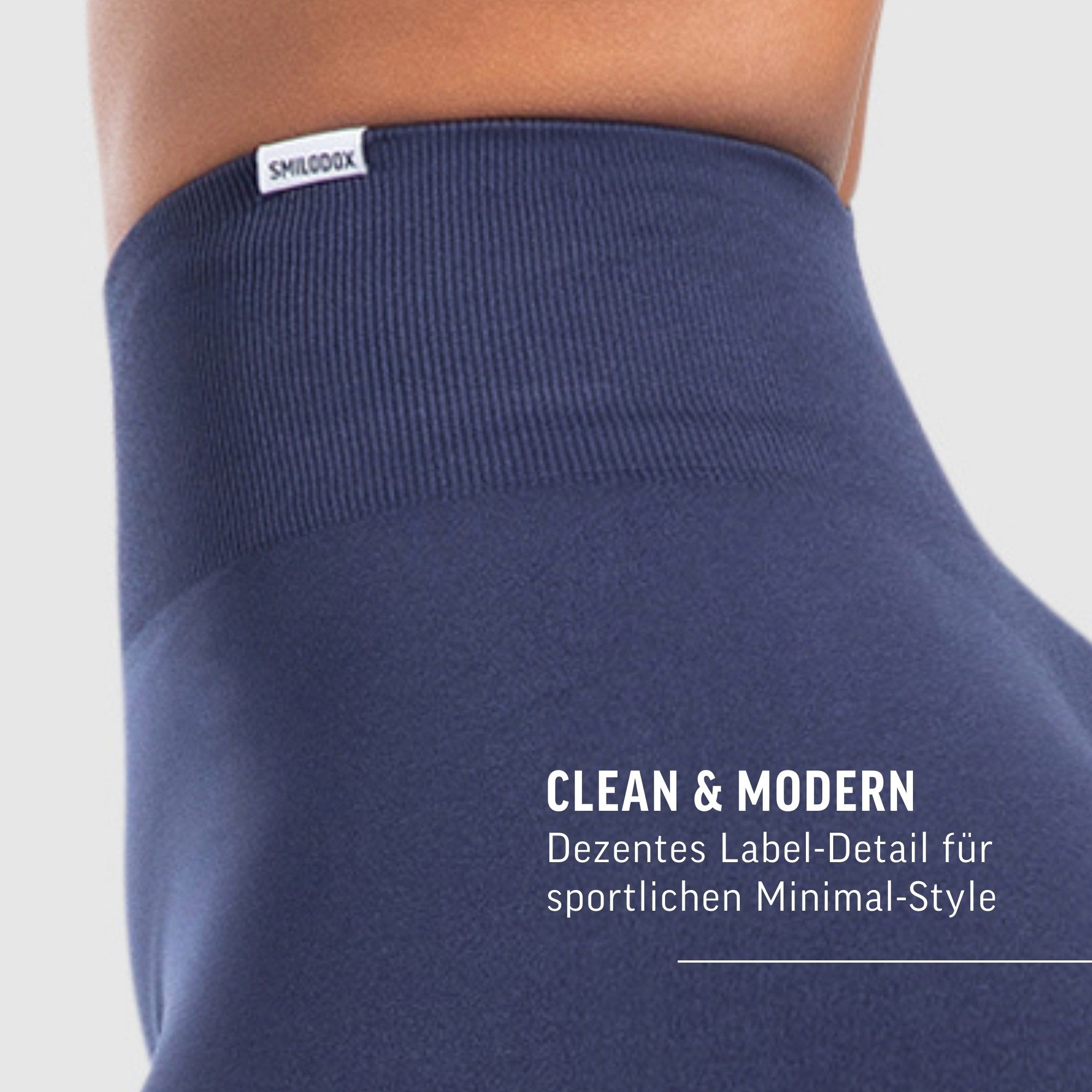 Smilodox Shorts Temmy, Kurze Sport Hose mit Pocket und Kontur, breiter Bund optimaler Halt, elastisch, figurbetonend, Gym Jogging Alltag