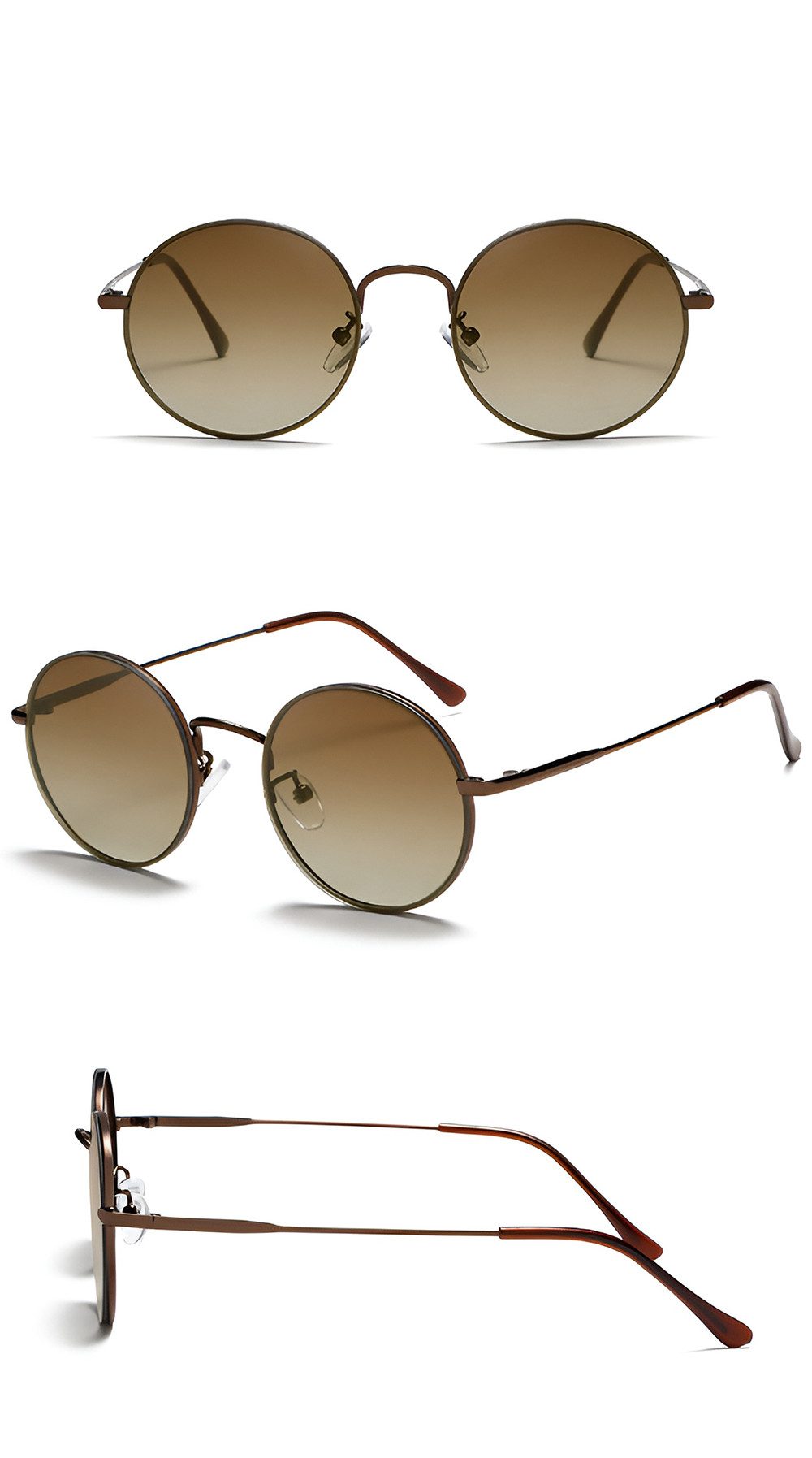 PACIEA Sonnenbrille Damen Rundrahmen Metall UV günstig online kaufen