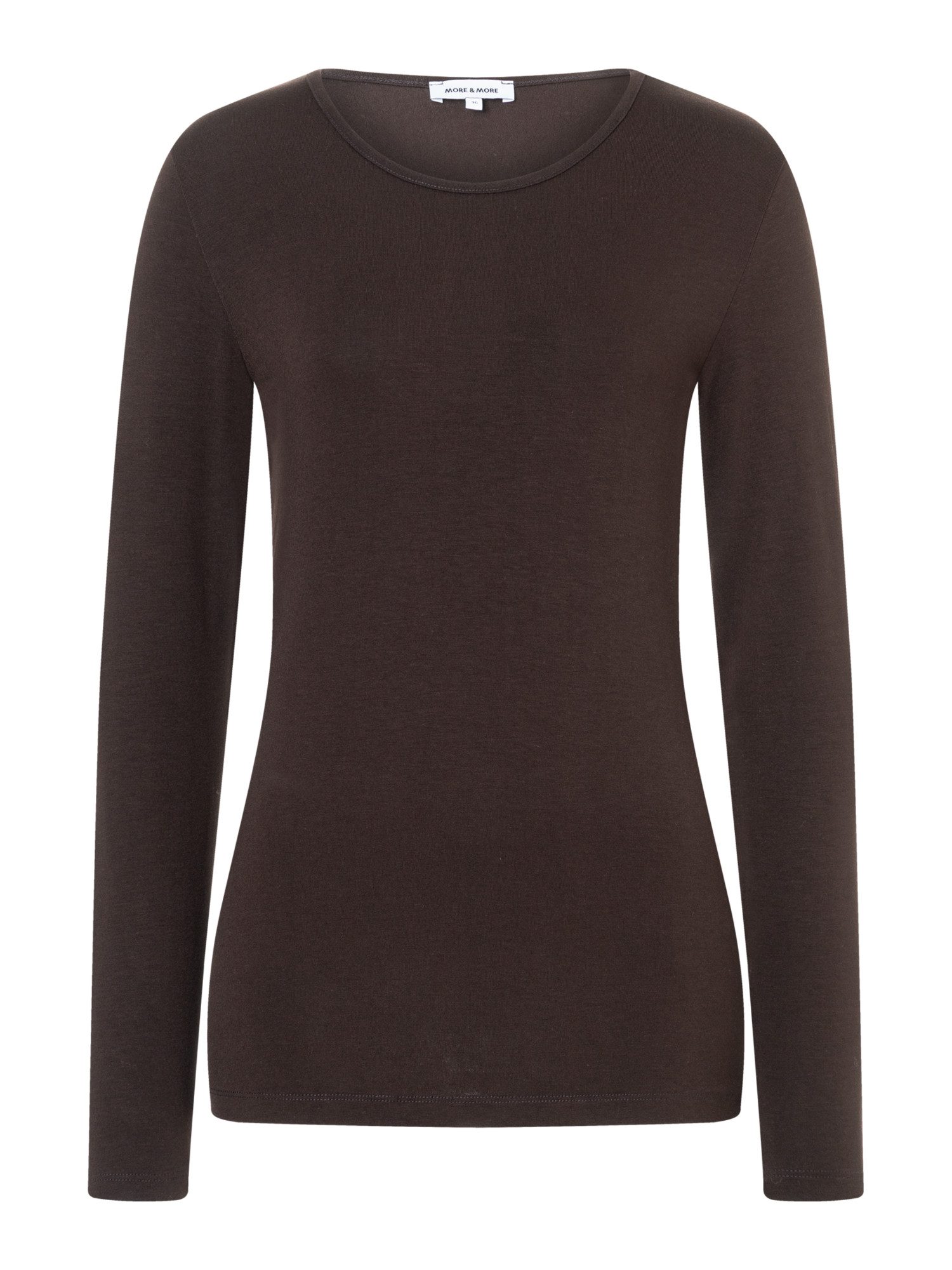 MORE&MORE T-Shirt klassisches Basic-Langarmshirt günstig online kaufen