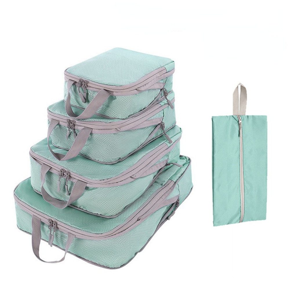 Blusmart Kofferorganizer Kompressions-Verpackungswürfel für Reisen (leichter, platzsparender, ausziehbarer, 5-tlg., Verpackungsorganisator), Für Handgepäck, Koffer
