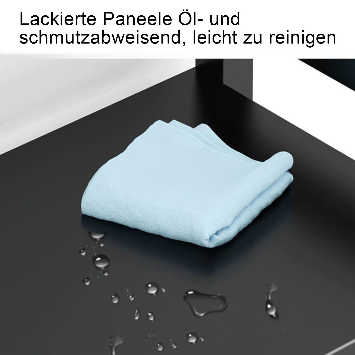 OKWISH Küchenregal Mikrowellenregal Bäckerregal Gewürzregal mit 6 Haken, 3- günstig online kaufen