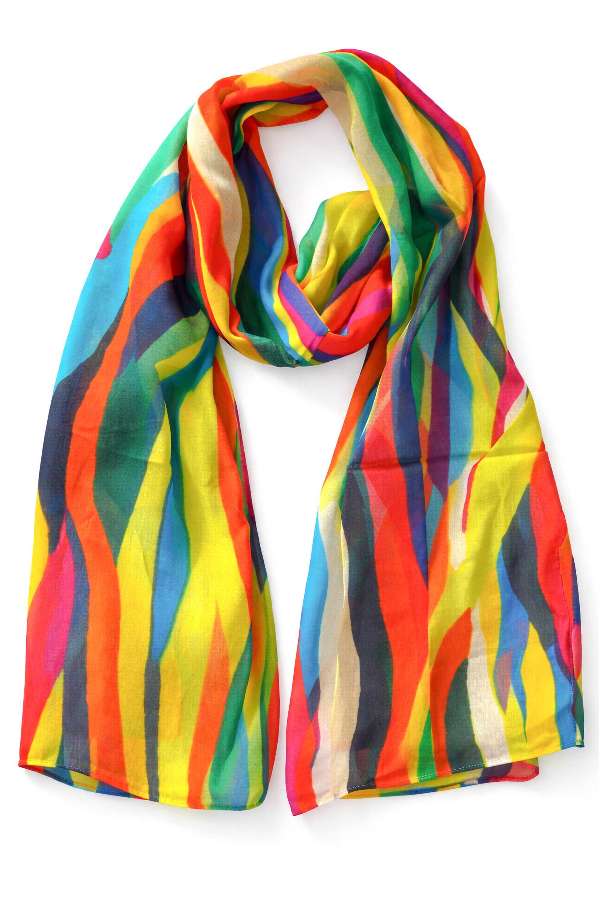 COLLEZIONE ALESSANDRO Modeschal Mehrfarbig, (1-St), aus softem Naturstoff, multifarben