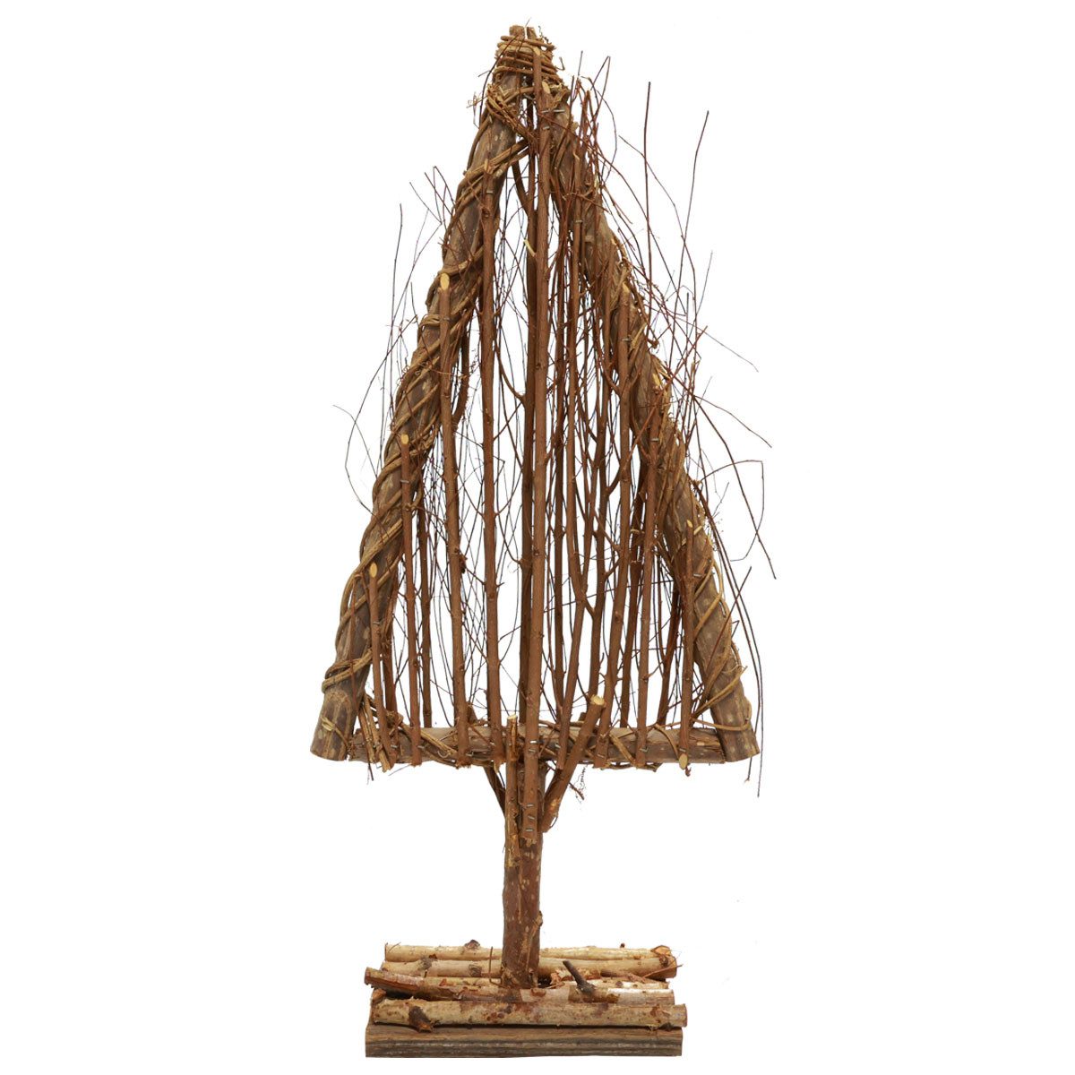 Künstlicher Weihnachtsbaum Holz Tannenbaum Deko Zweige Äste Reben Weihnachtsdeko