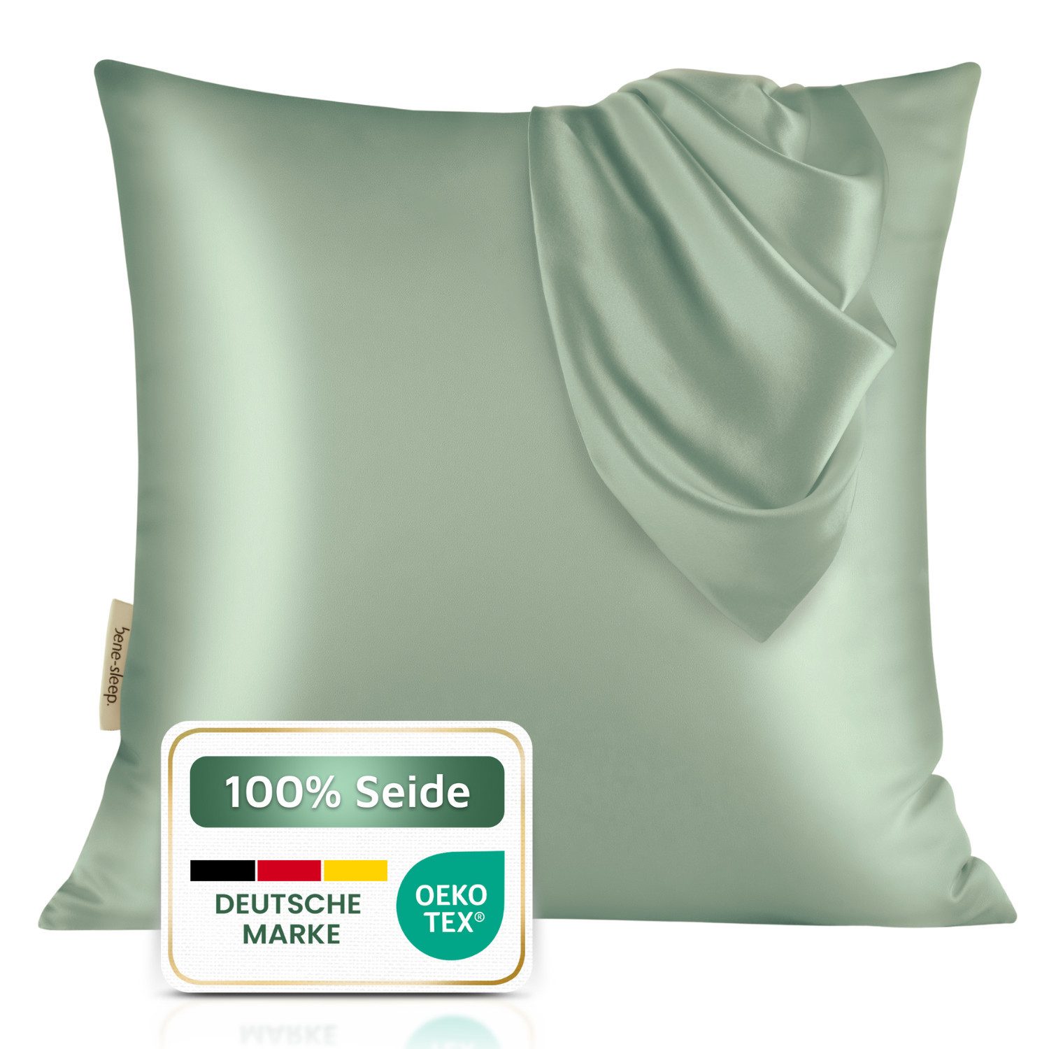 bene-sleep. Подушкиbezug bene-sleep® Seidenbezug – 22 Momme Maulbeerseide, faltenreduzierend, Reine 22 Momme Naturseide, Höchste Güteklasse 6A