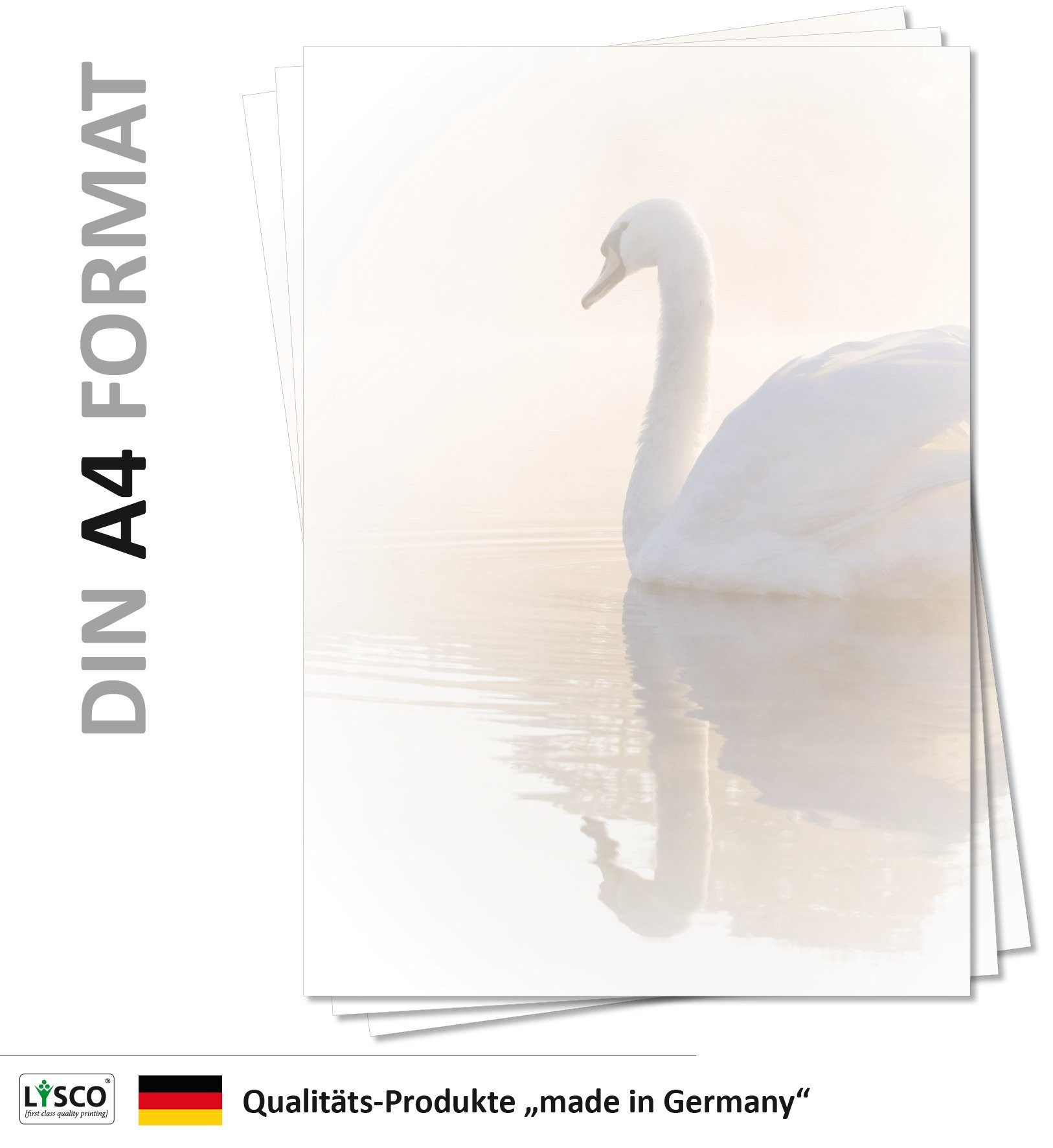 LYSCO Briefpapier Motivpapier Tierisches Paradies DIN A4, gut beschreibbar, tierische Atmosphäre, für alle Drucker geeignet.