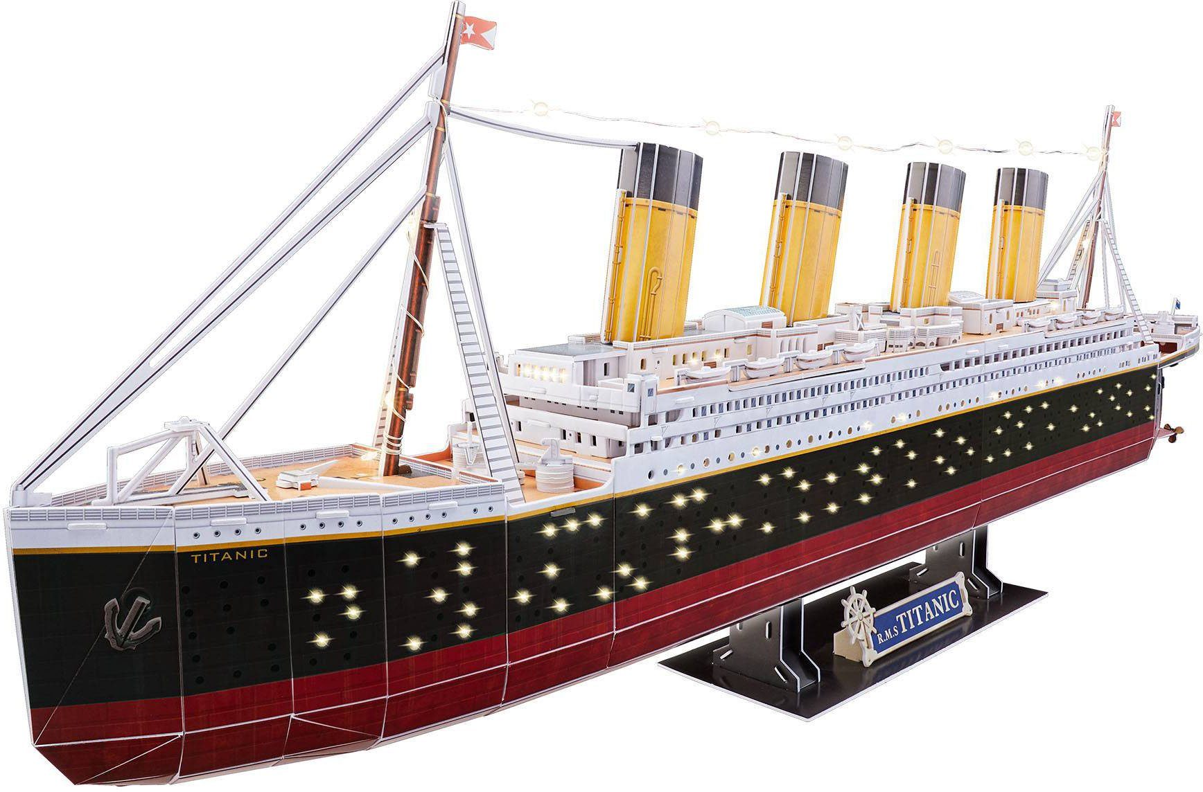 Revell® 3D-Puzzle RMS Titanic LED, 266 Puzzleteile – Bild 3 von 5