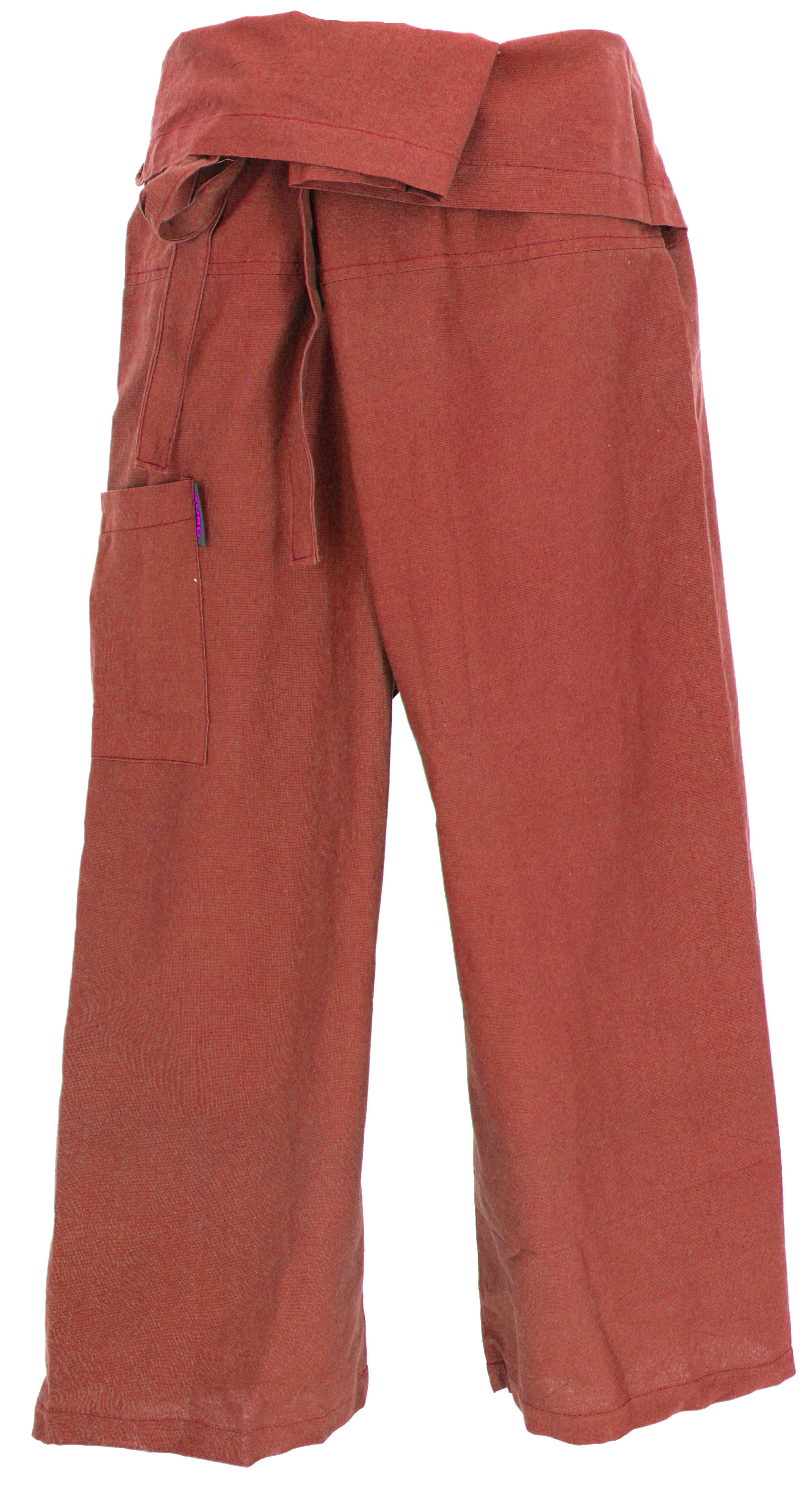 Guru-Shop Relaxhose Thai Fischerhose aus fester Baumwolle,.. Ethno Style, alternative Bekleidung