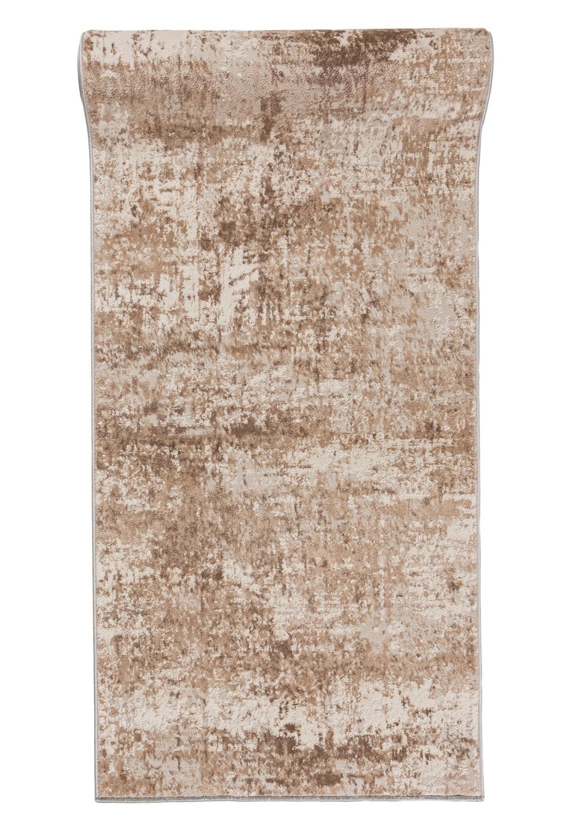 Mazovia Läufer Modern Abstrakt Beige Creme Flur, Schlafzimmer, Diele, Fußbodenheizung
