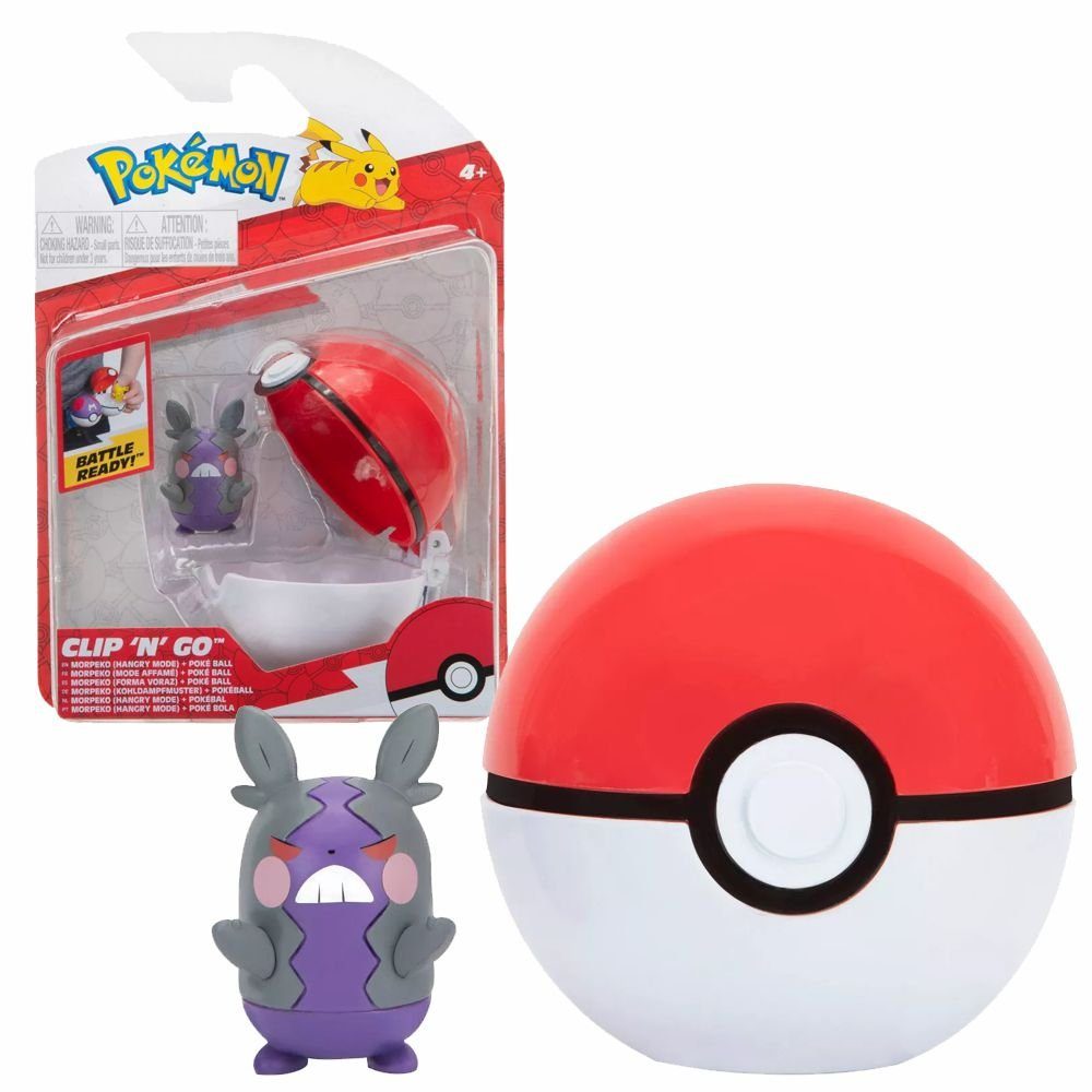 N mit Morpeko Go Action-Figuren Pokemon Clip POKÉMON Spiel-Figur Spielfigur Kohldampfmodus Pokeball