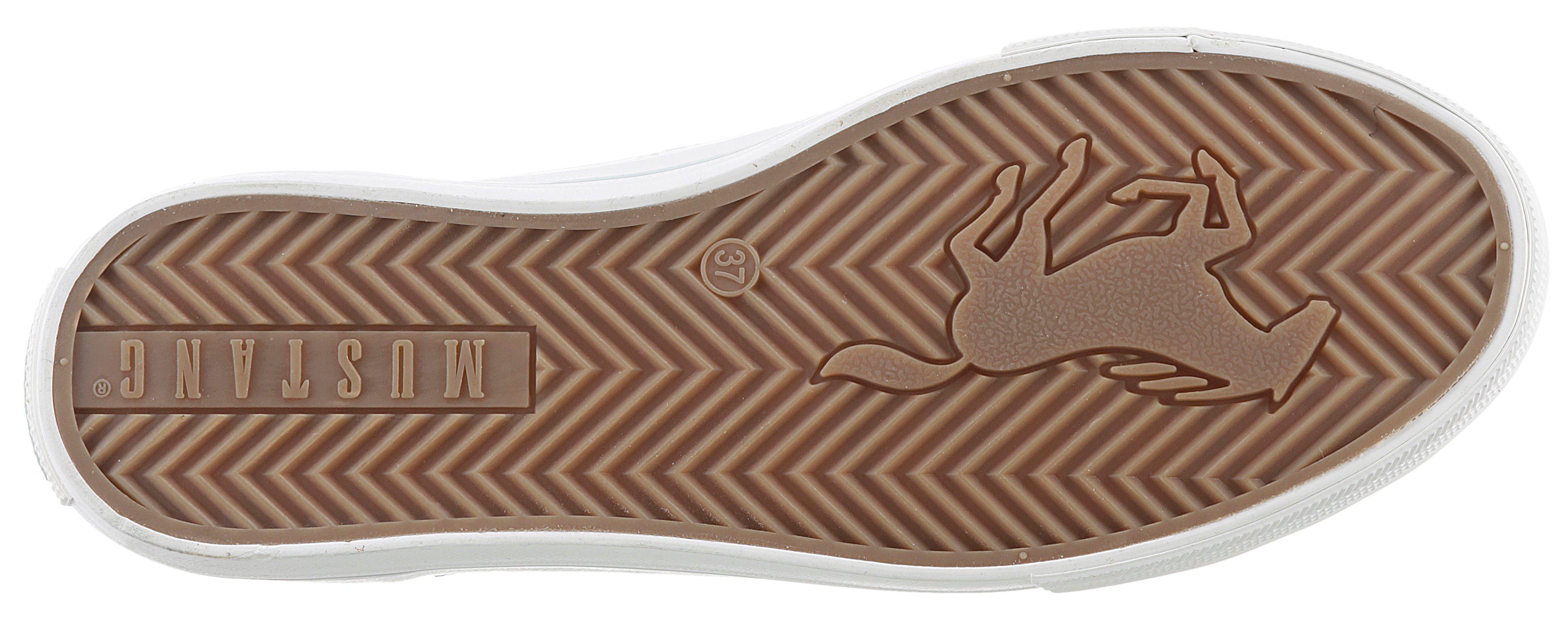 Mustang Shoes Sneaker mit seitlichem Reißverschluss, Freizeitschuh, Halbschuh, Schnürschuh