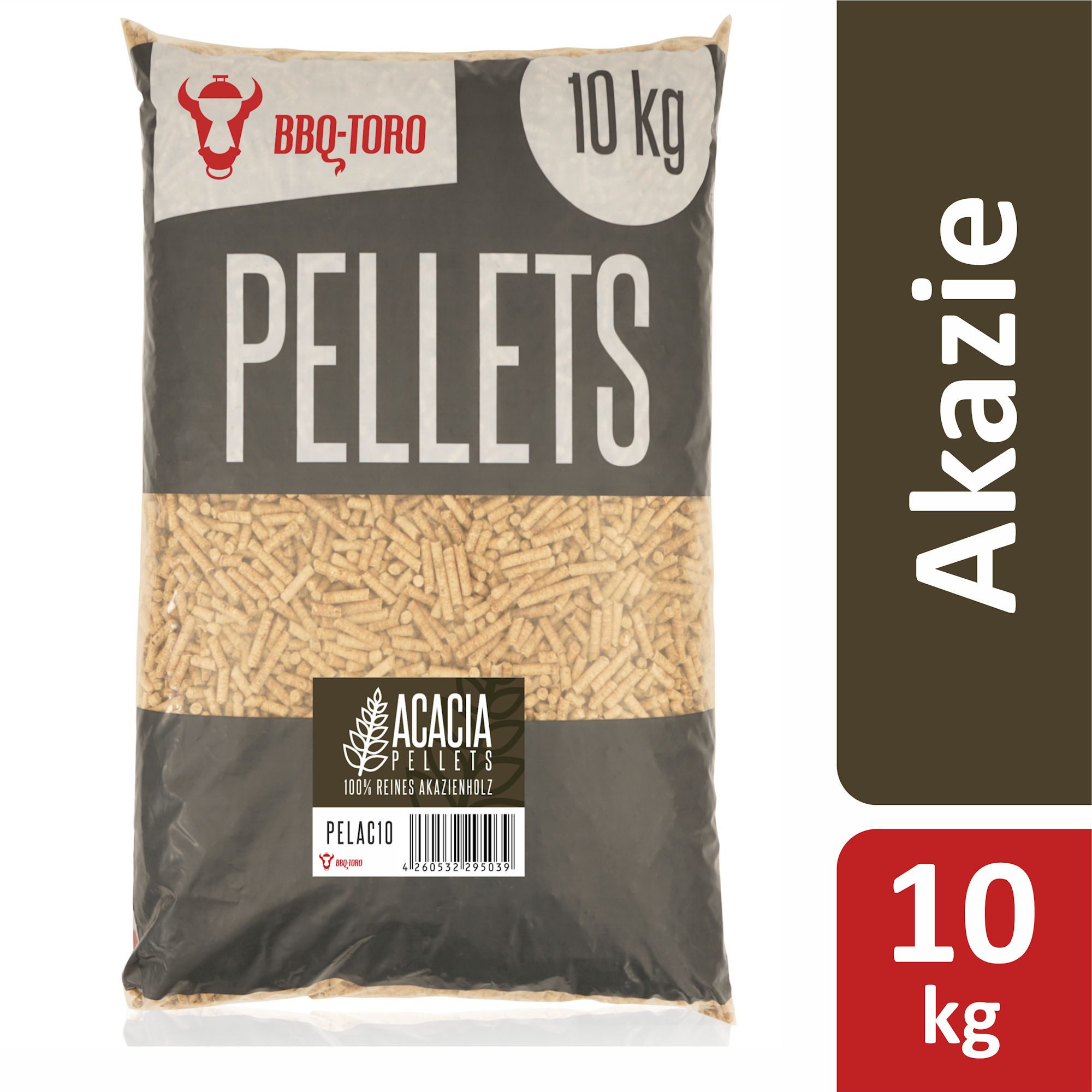 BBQ-Toro Holzpellets Acacia Pellets aus 100% Akazienholz, 10 kg, Grillpellets, Akazienpelle, 10.00 kg