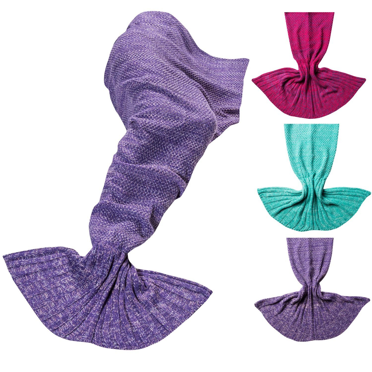 Wohndecke Meerjungfrau Kuscheldecke, Feluna, Wolldecke Flossen-Decke günstig online kaufen