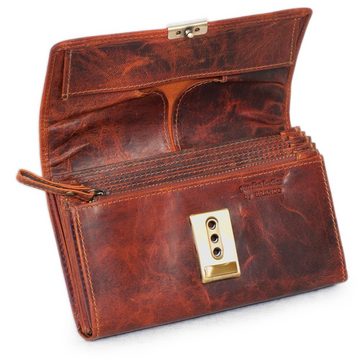 BRANCO Kellnerbörse Profi Kellnerholster Kellnerhalfter, Echt-Leder Cognac-Braun, Branco