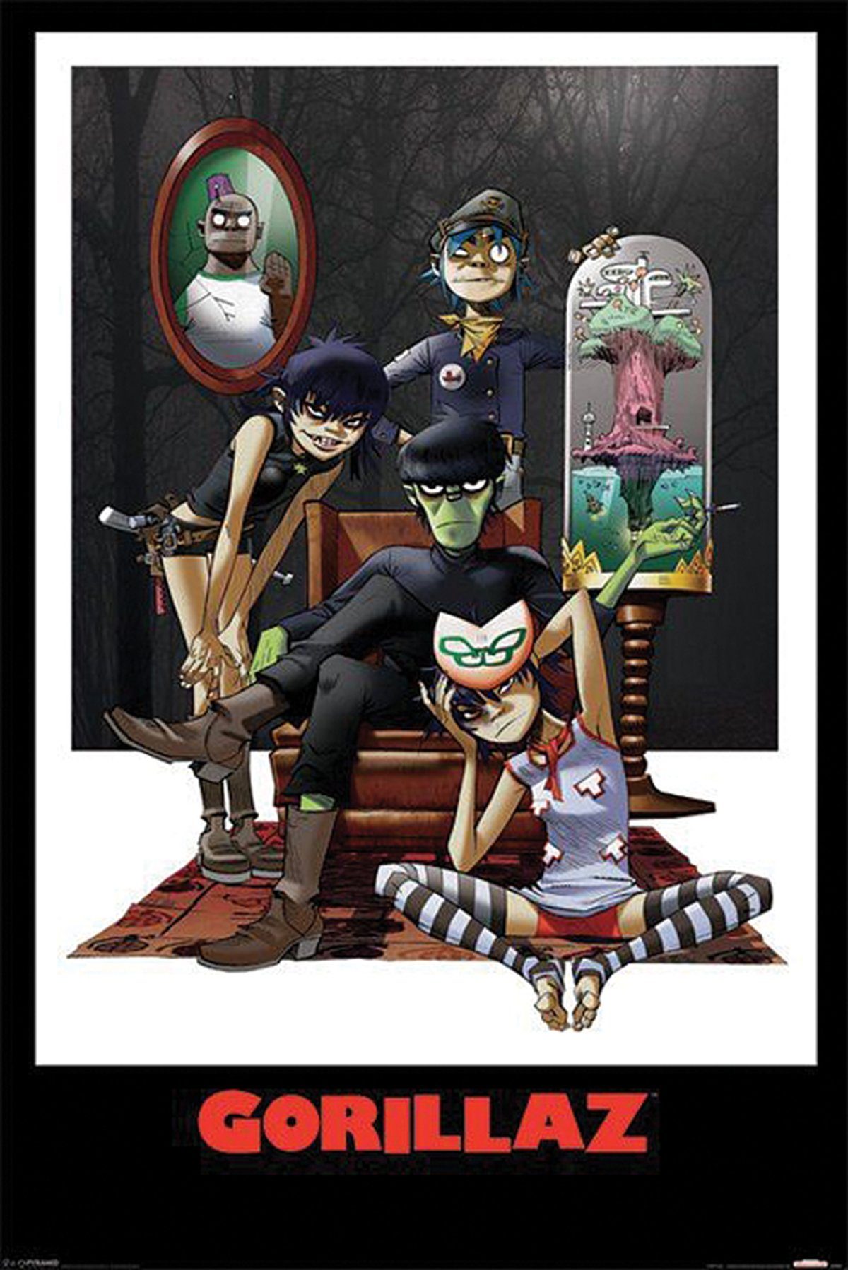 Close Up Poster Gorillaz Poster 2erSet günstig online kaufen