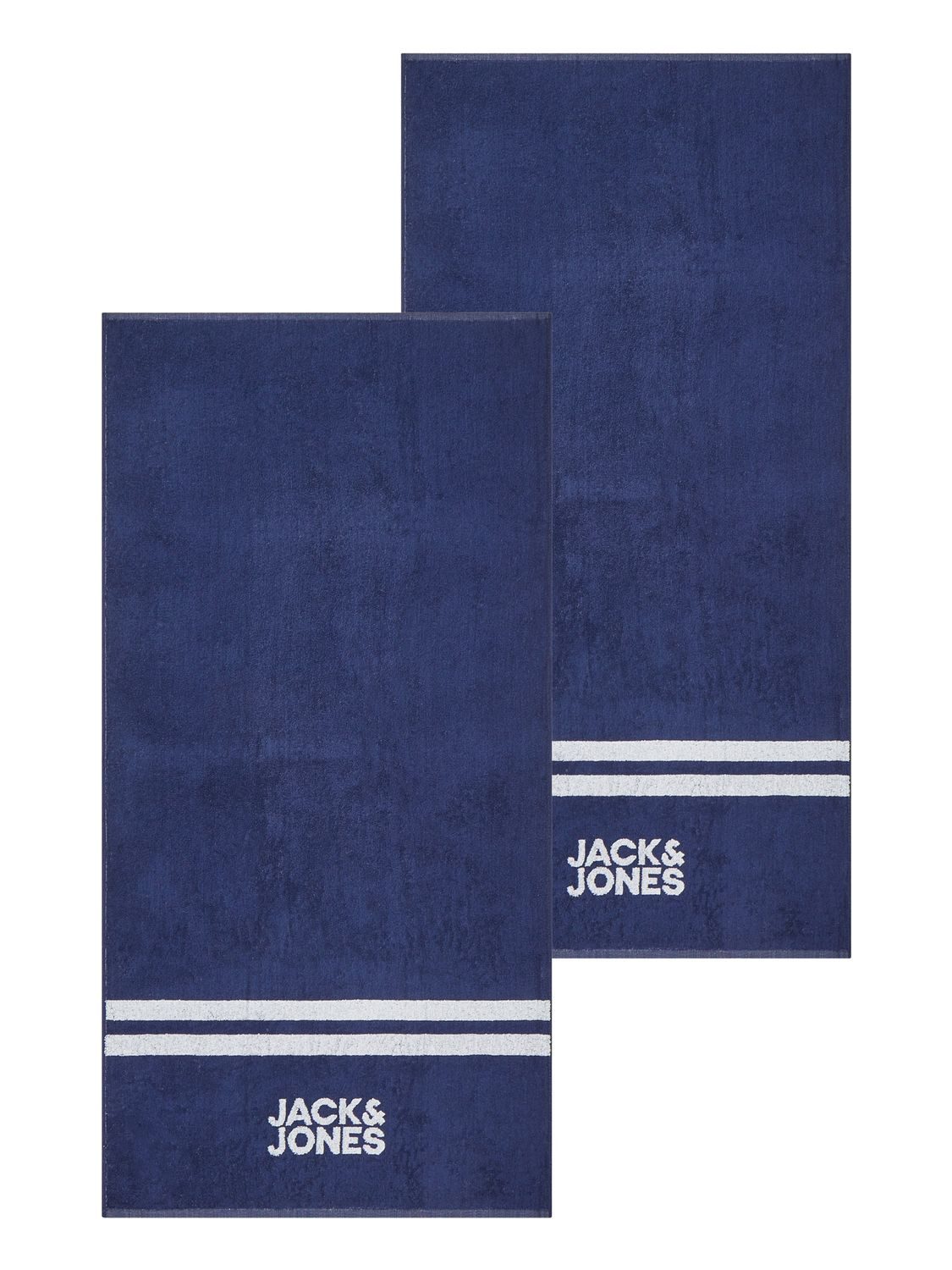 Jack & Jones Strandtuch JACCLUB TOWEL 2er Pack 80 x 160cm Handtuch, Frottee (2-St), aus 100% Baumwolle