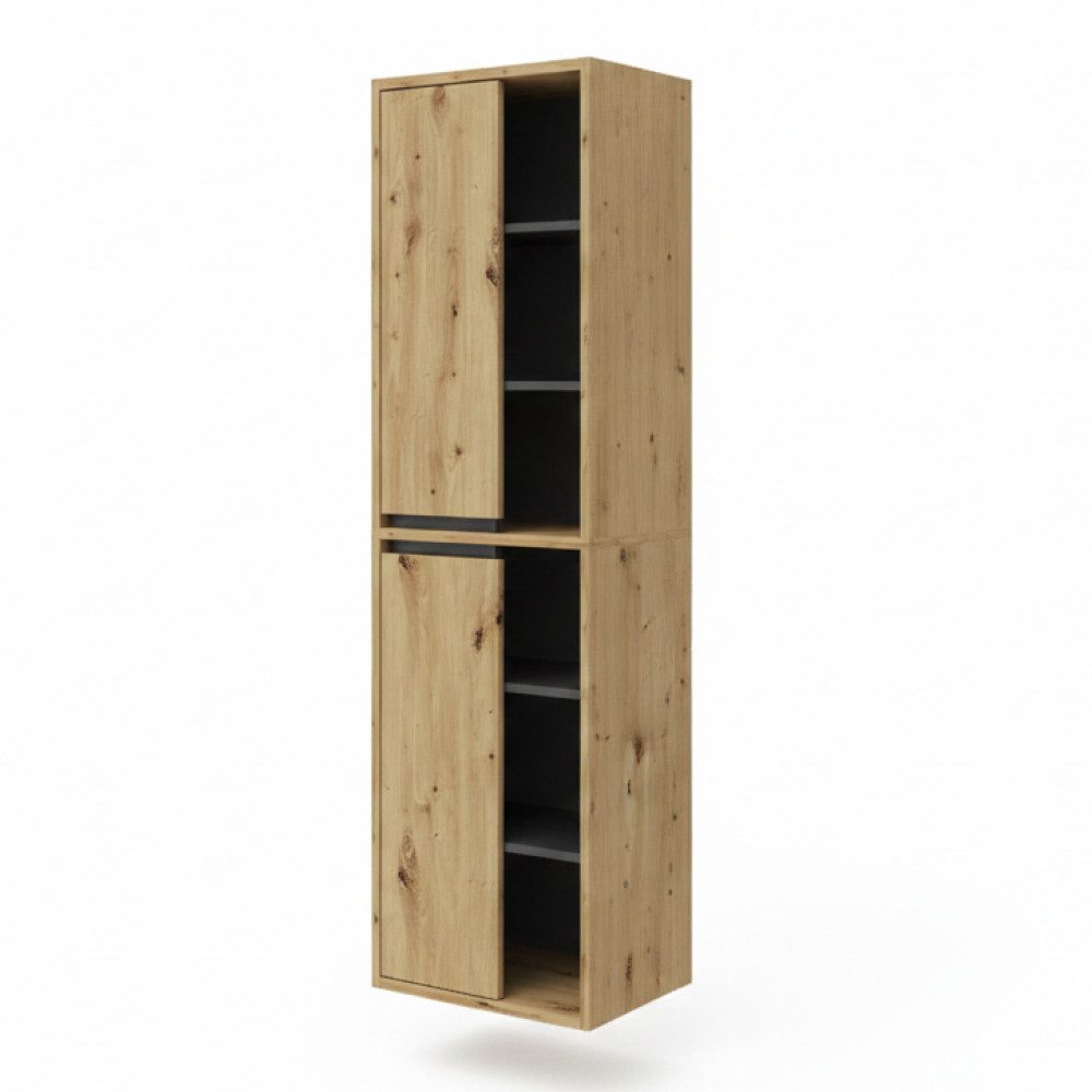 Vicco Hochschrank Viola, Artisan-Eiche/Anthrazit, 50 x 170 cm