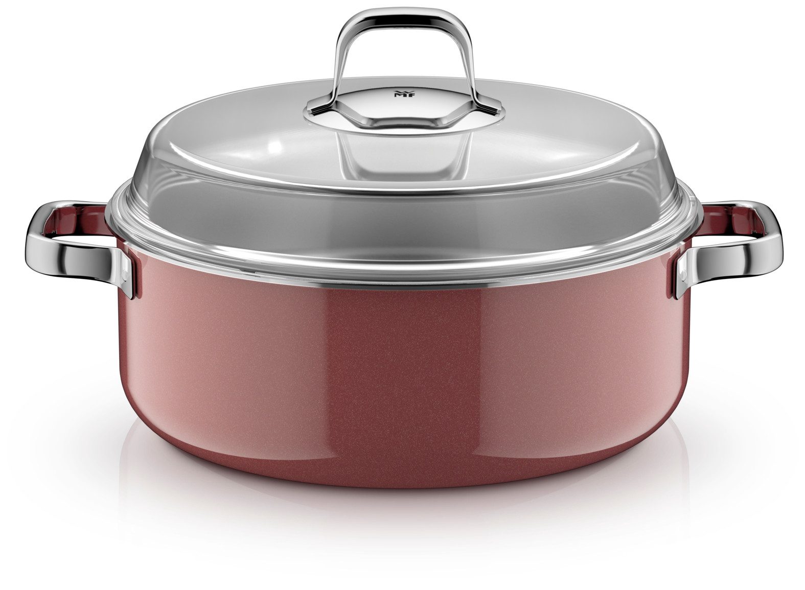 WMF Schmortopf Fusiontec Mineral Pro, Schmortopf mit Deckel, 28 cm, Rose Quartz, Fusiontec (Induktionsgeeignet, 1-tlg., 28 cm), Made in Germany