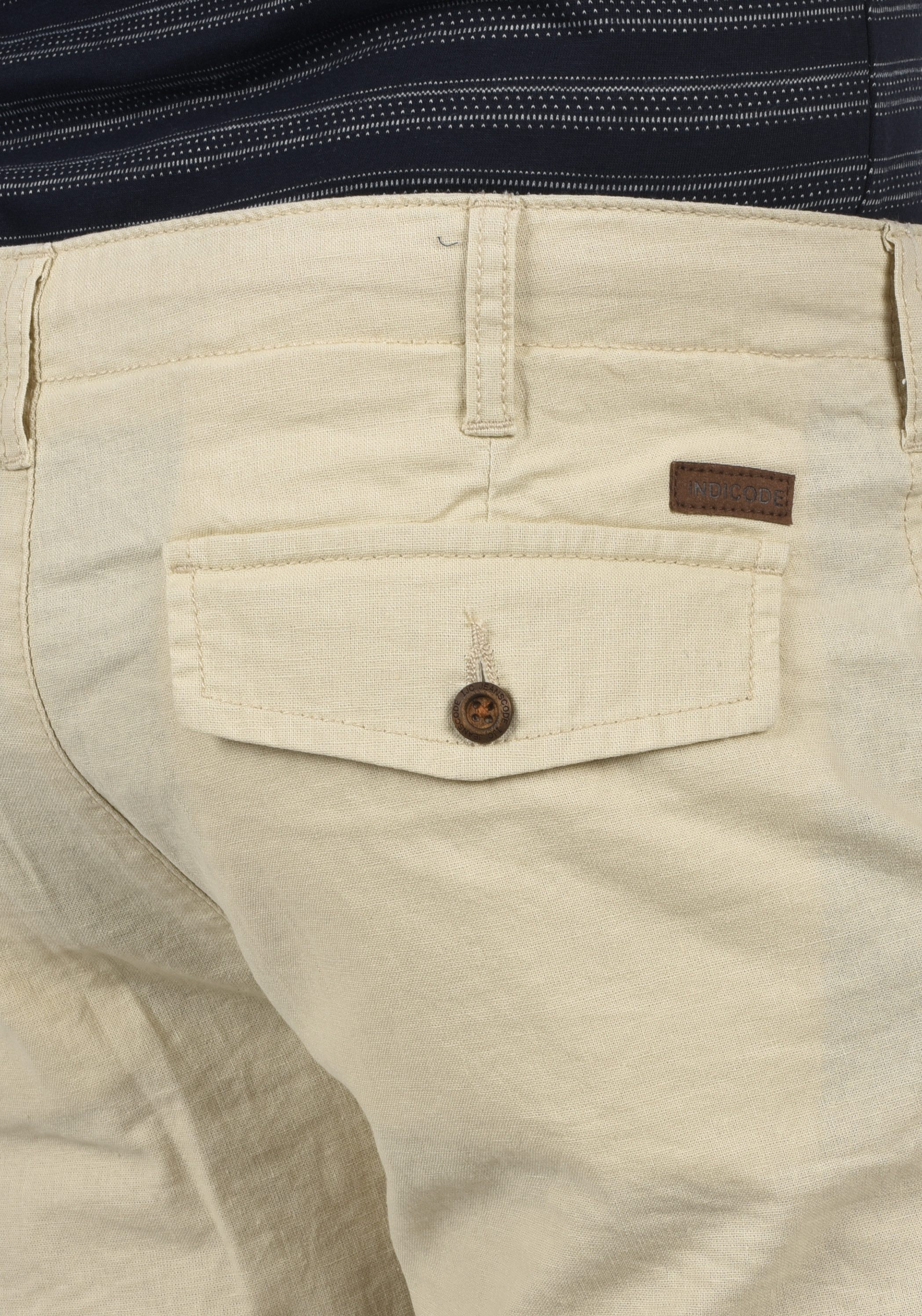 Indicode Leinenhose IDMoses Kurze Hose aus Leinenqualität