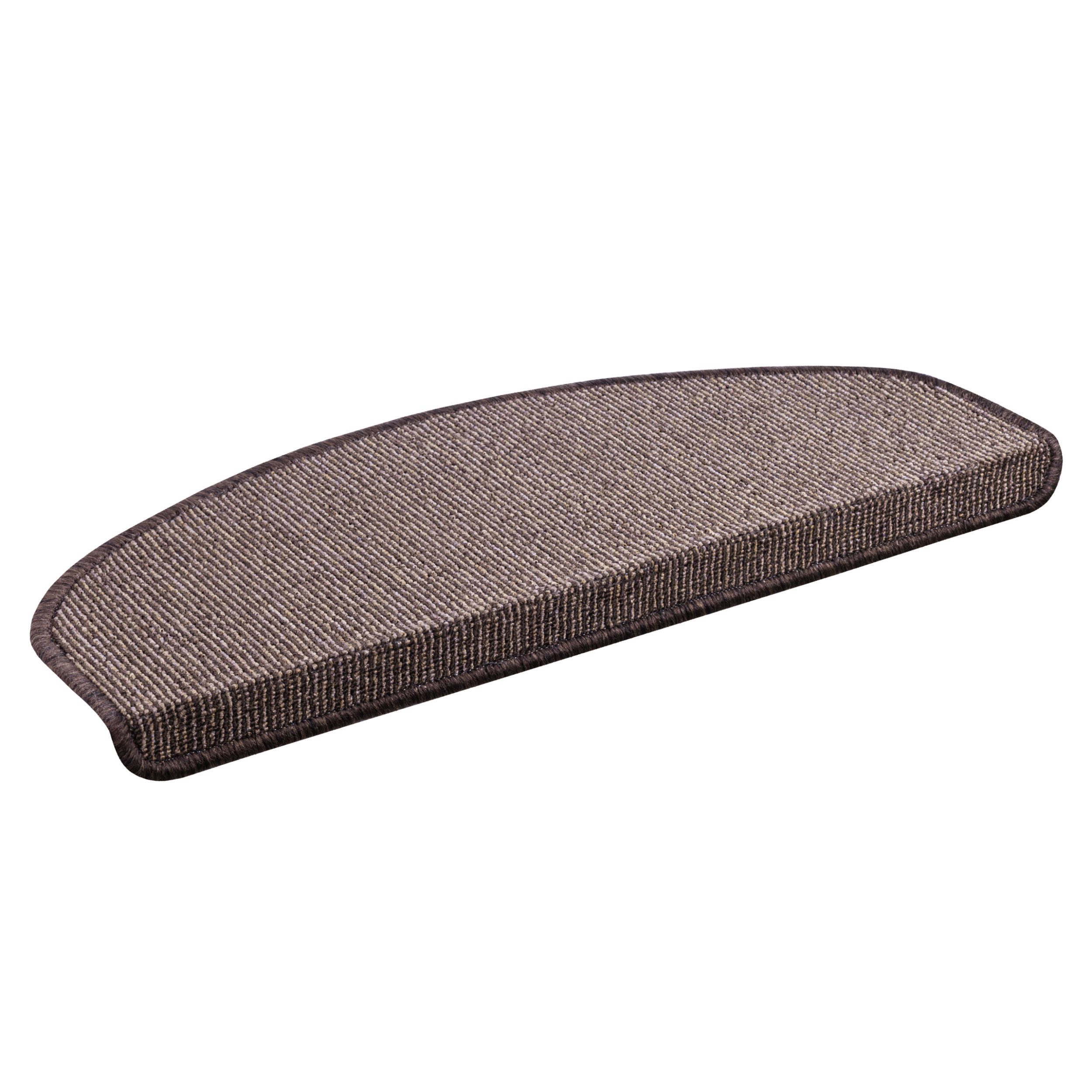 Quest Stufenmatte Treppenstufenmatte selbstklebend 65 x 28 cm, halbrund, halbrund, selbstklebend, rutschfest, 65 x 28 cm