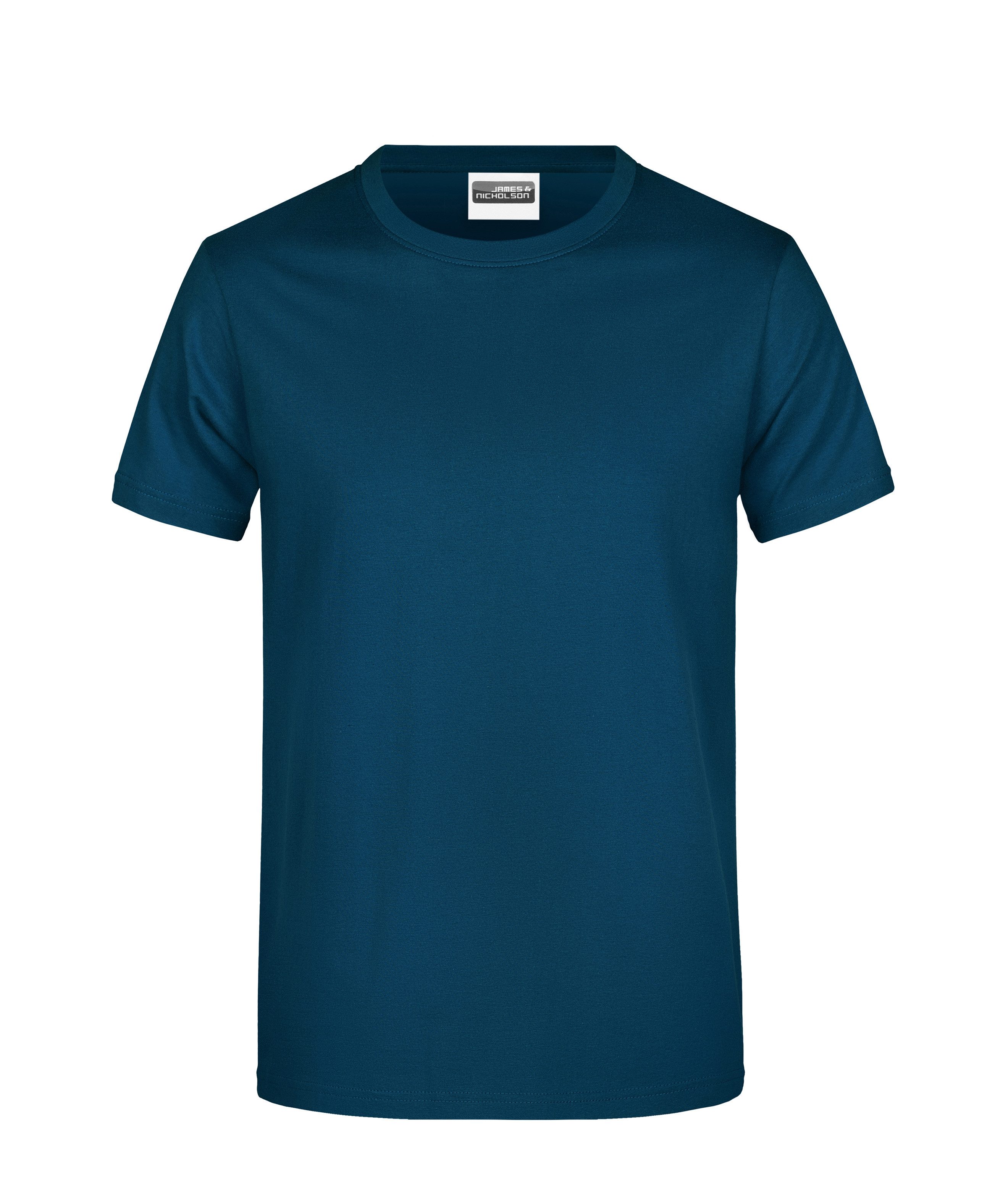 James & Nicholson T-Shirt Klassisches Herren T-Shirt in leichter Single-Jersey-Qualität JN797 (Spar-Set, 5er-Pack) Single Jersey Basic Shirt