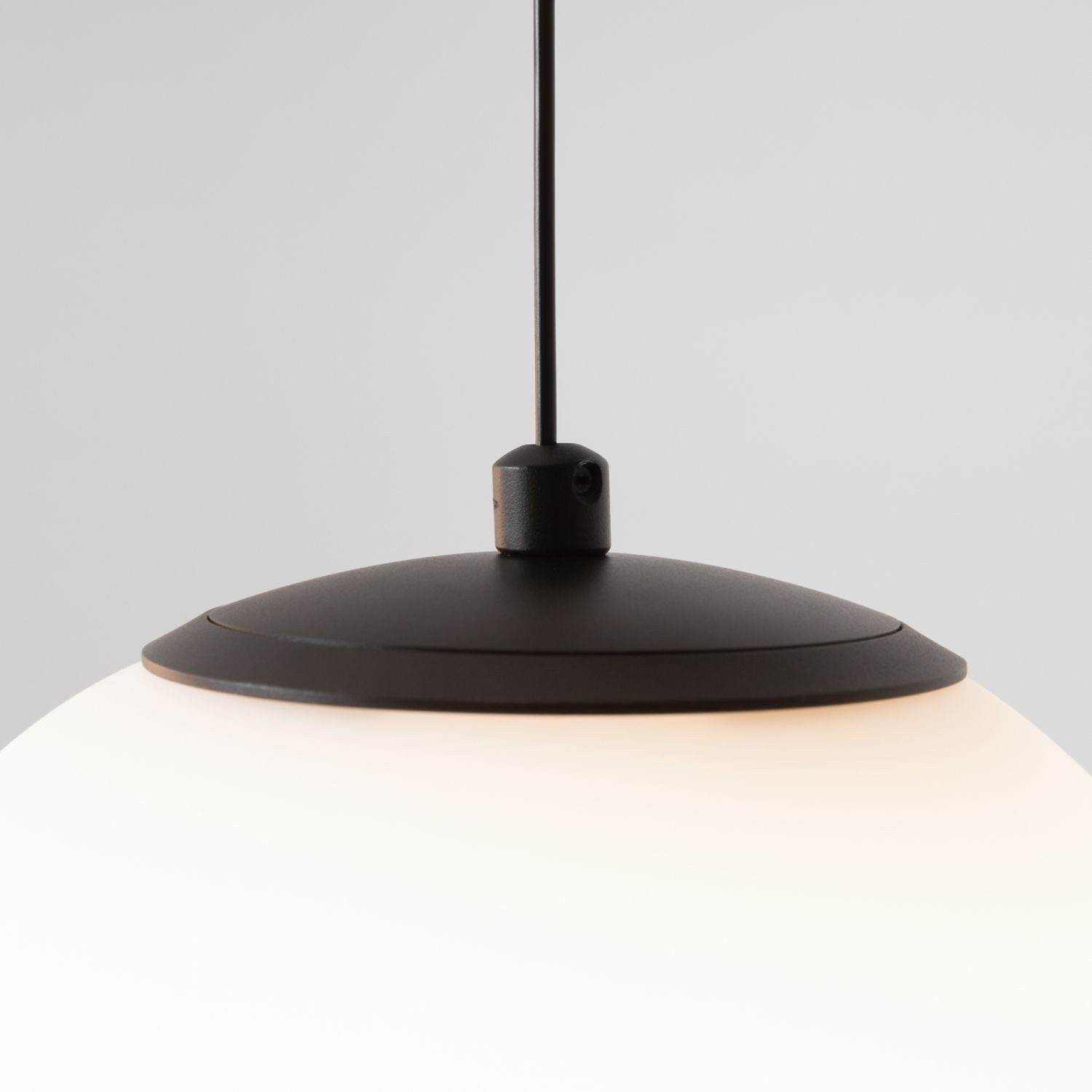 Licht-Erlebnisse Pendelleuchte BRIVO, LED fest integriert, Warmweiß, LED Glas Metall 3000 K warmweiß 1700 lm 20 cm breit H: max. 300 cm – Bild 2 von 5