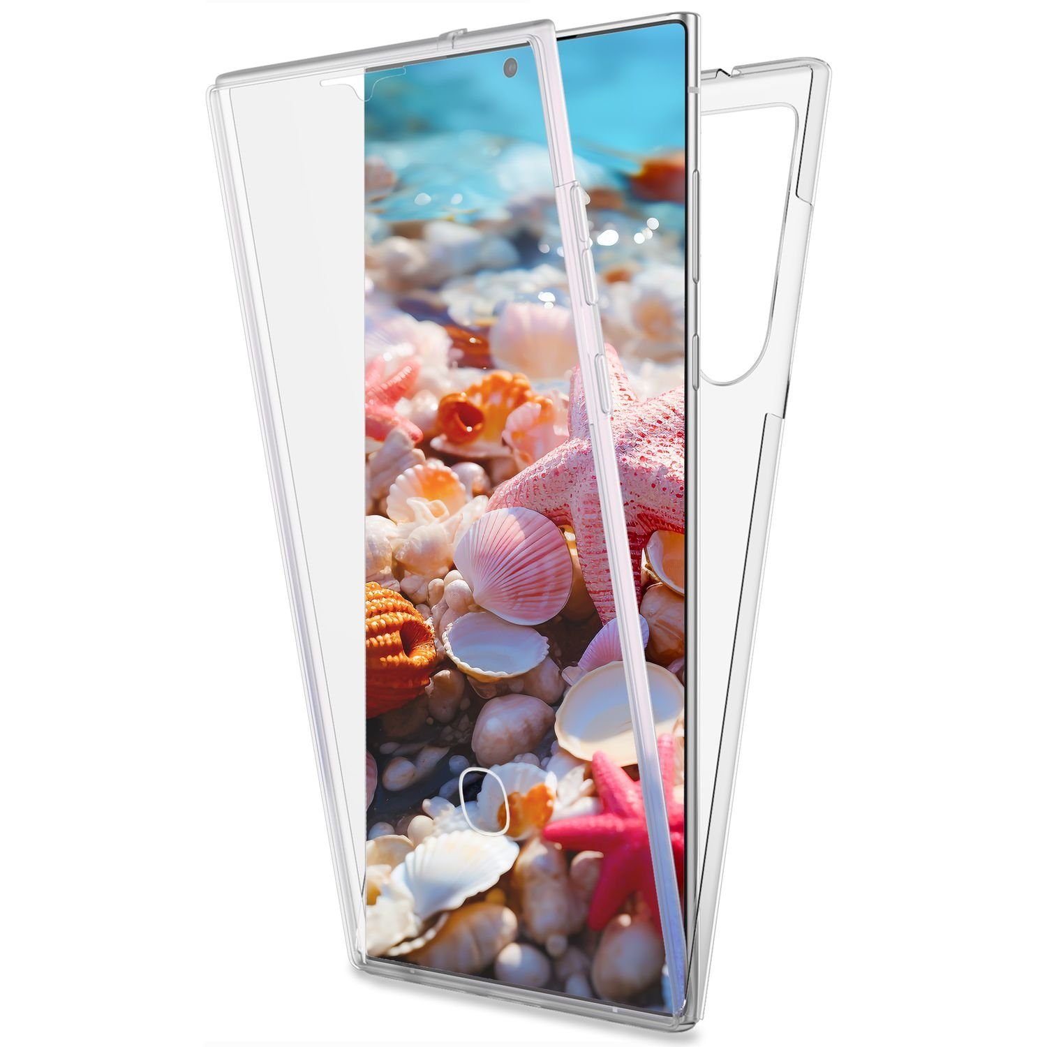 Handyhülle für Samsung Galaxy S24 S24 Ultra Case Flip Cover Schutz Hülle  Spiegel