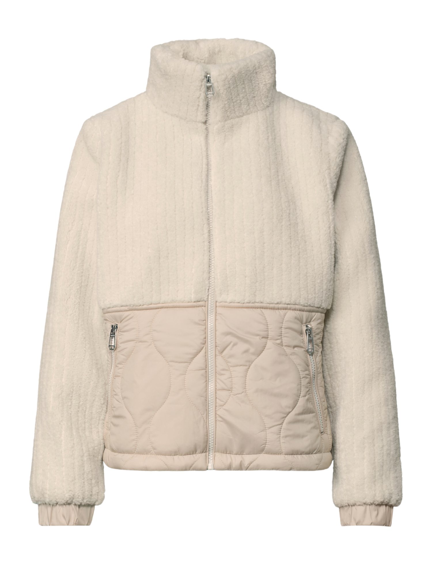 STREET ONE Fellimitatjacke mit Tunnelzugsaum