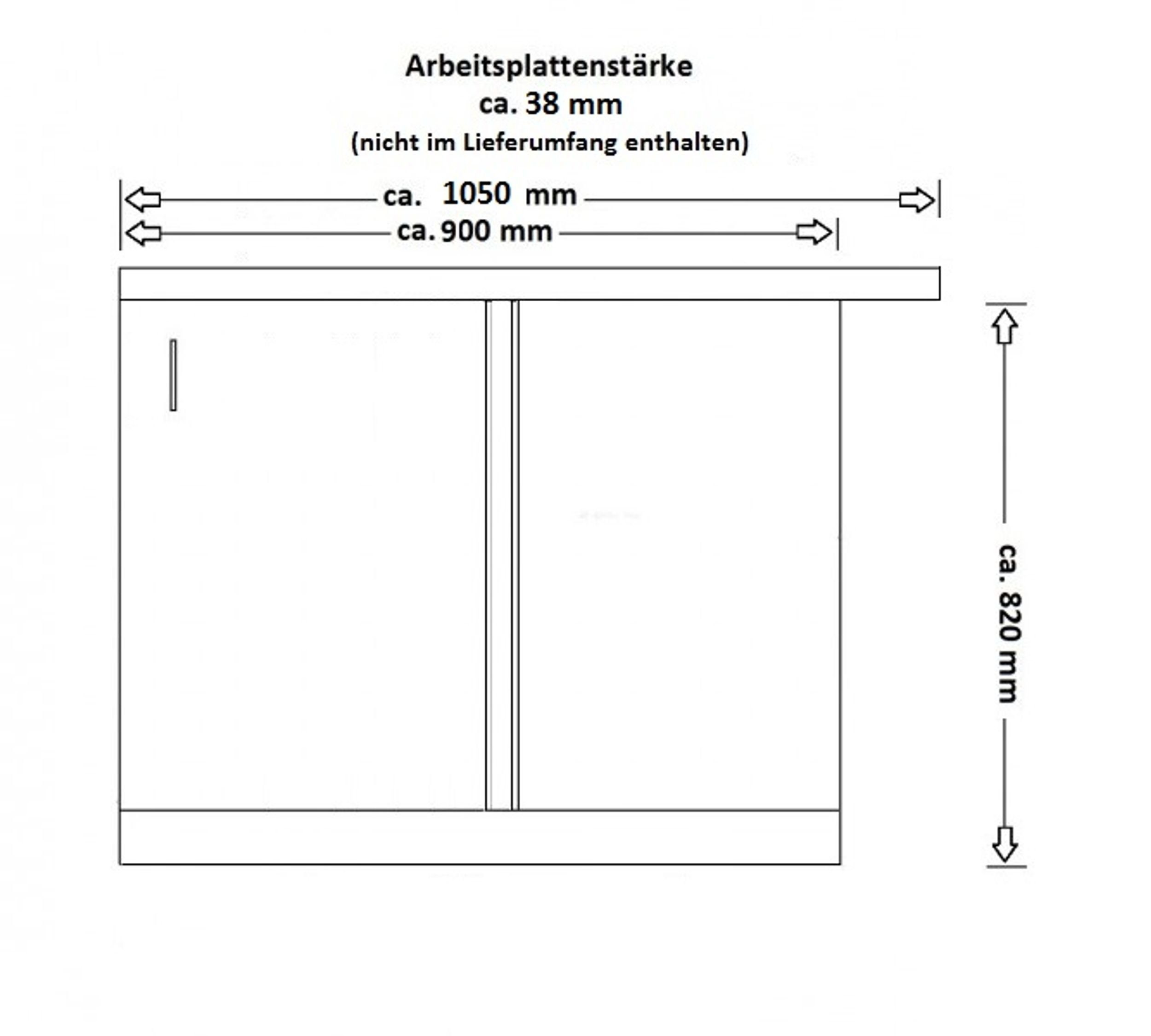 Küchen-Preisbombe weiß Hochglanz Küche Lancelot Vigo Küchenzeile Eckunterschrank 105 Küchenblock Eiche