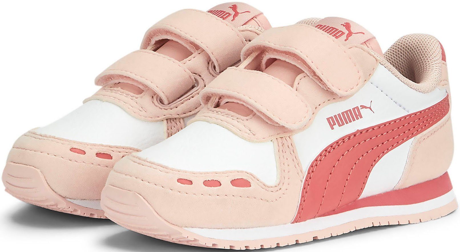 PUMA CABANA RACER SL 20 V INF Sneaker mit Klettverschluss, Obermaterial aus  Kunstleder und Zunge mit synthetischen Wildleder-Overlays