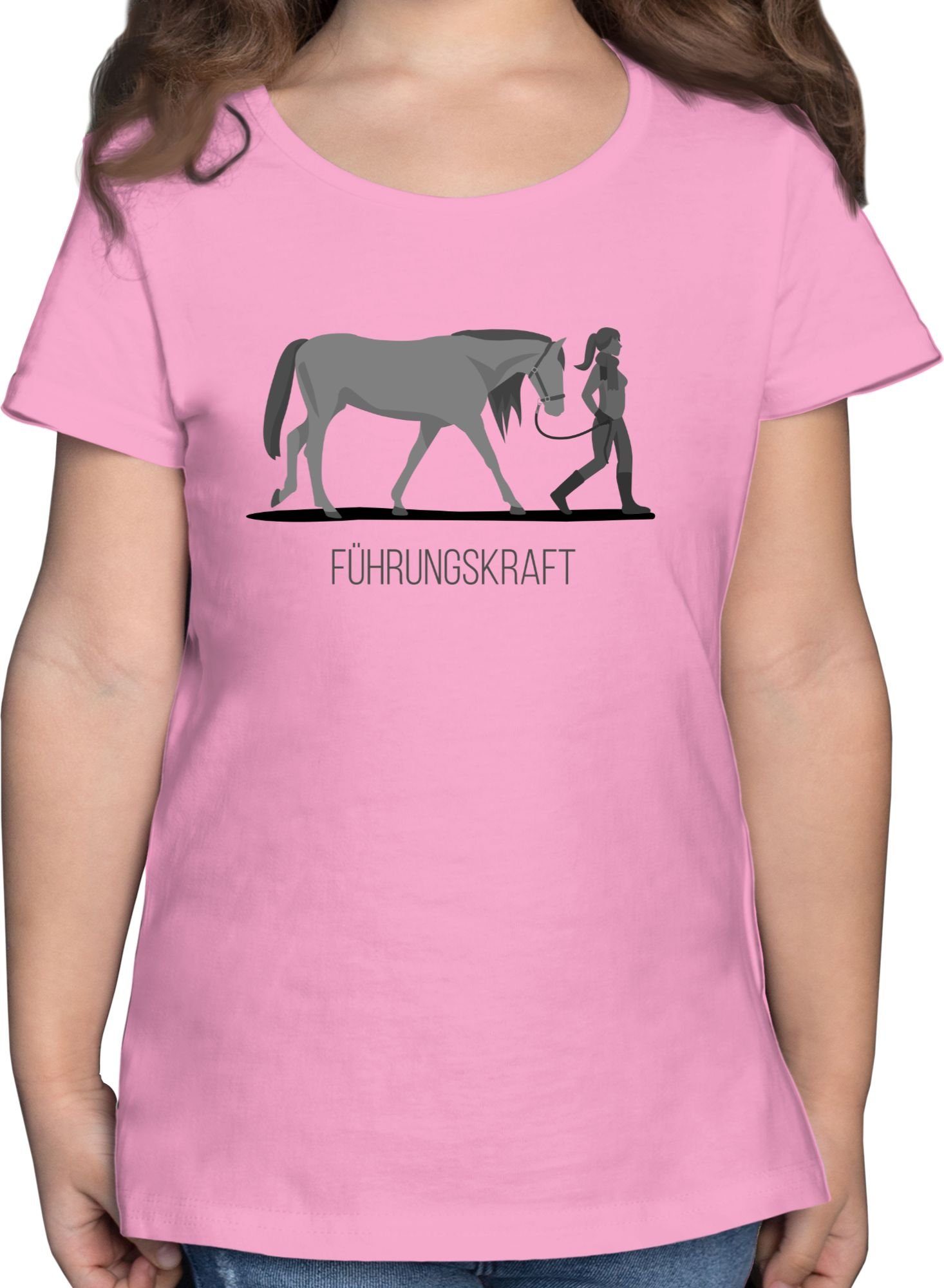 1 Führungskraft Shirtracer Rosa T-Shirt Pferd