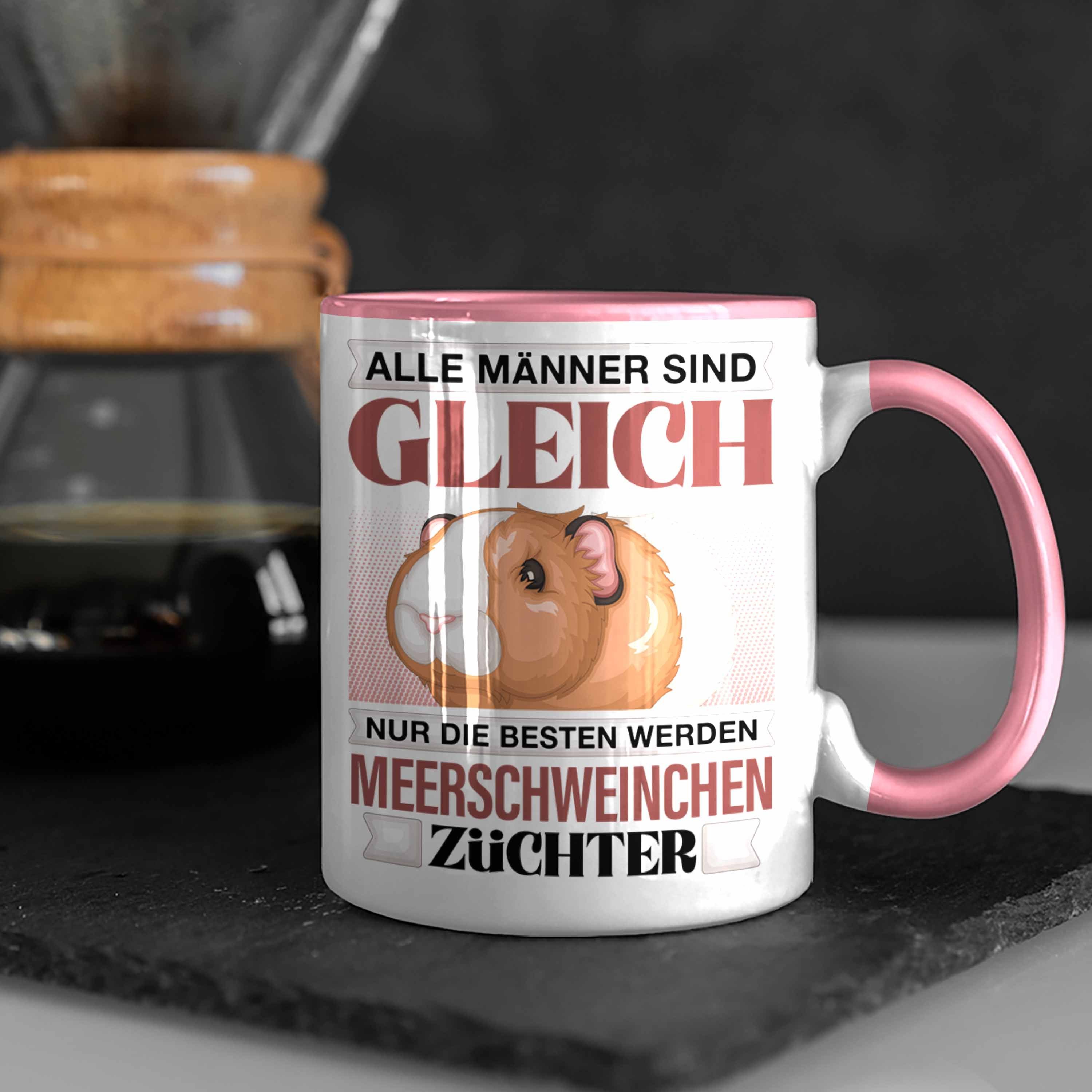 Spruch Lustiger Geschenk Ge Trendation Tasse Meerschweinchen Züchter - Tasse Trendation Rosa