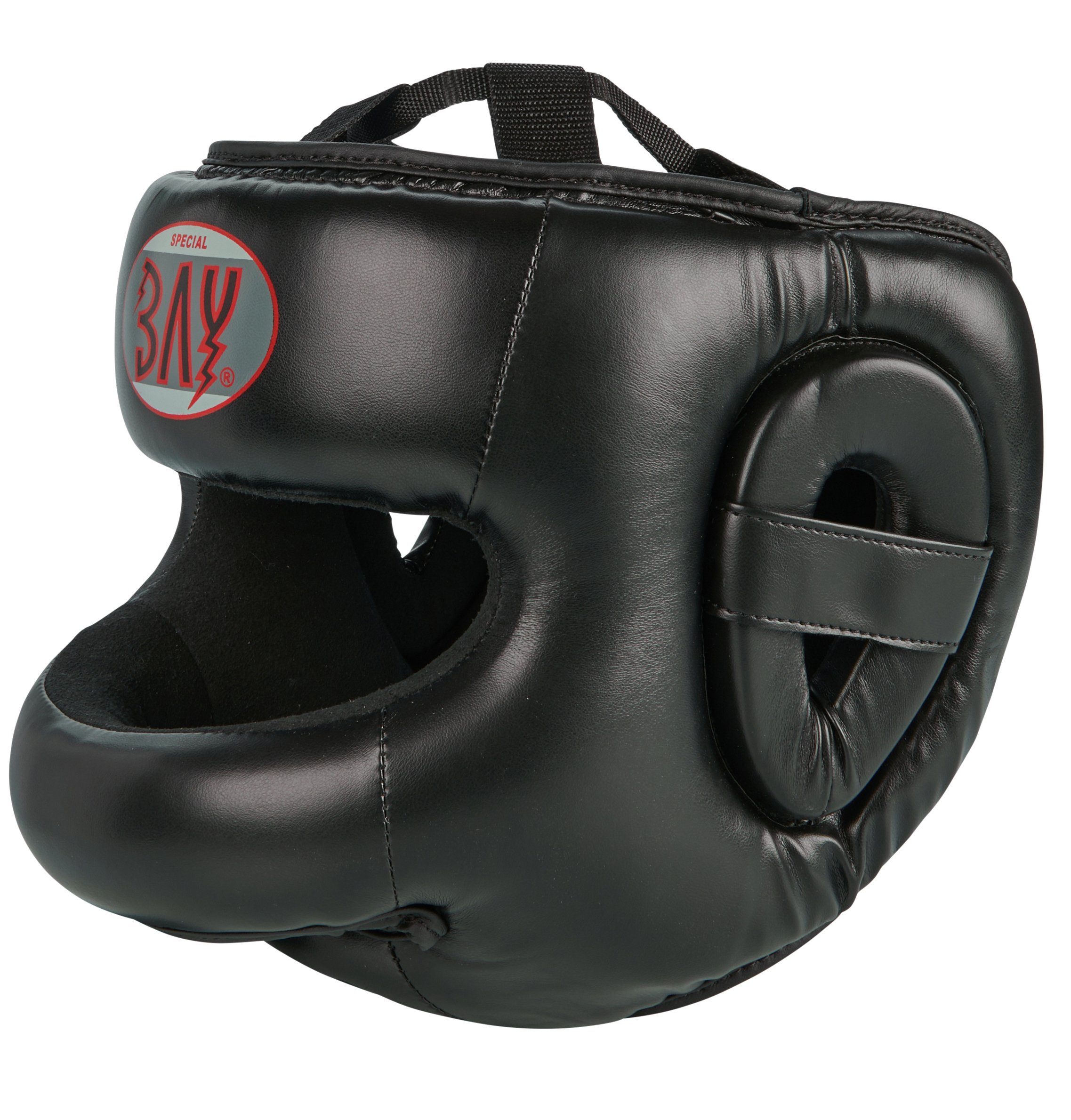 BAY-Sports Защита головы Kopfschützer Nasenschutz Boxen Kampfsport Training Vollkontakt Maske (Premium Qualität, 1 Stück), Nasenbügel, Krav Maga, MMA, Kickboxen, Thaiboxen. Muay Thai, Karate