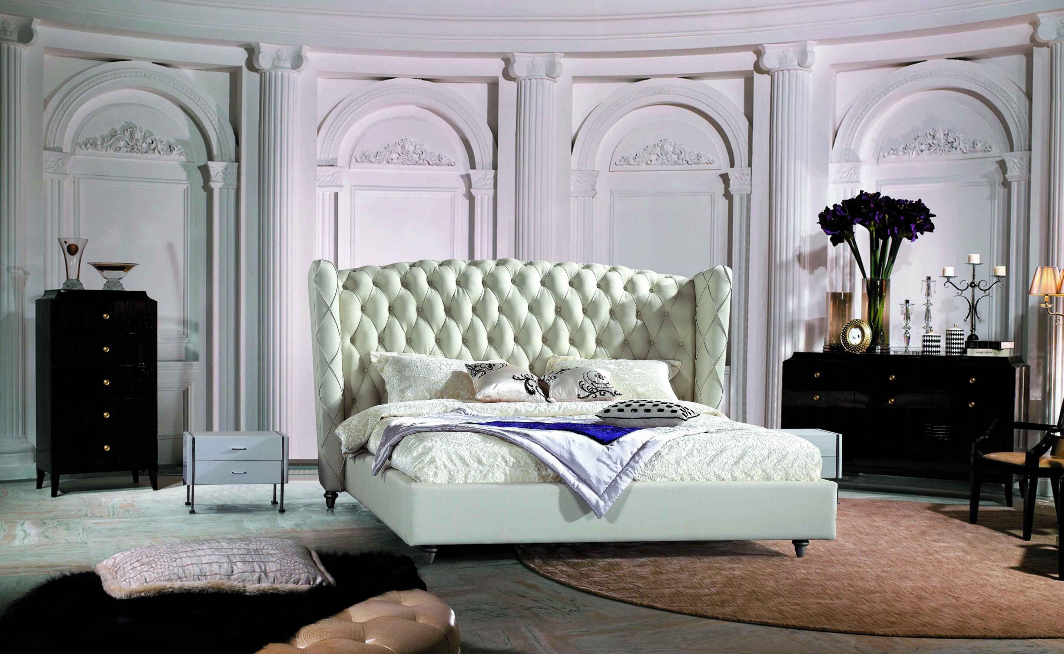 JVmoebel Bett POLSTERBETT LEDERBETT BETT BETT MODELL S-9231 160/180/200X220CM (BETT MODELL " NO.S-9231), Made in Europa