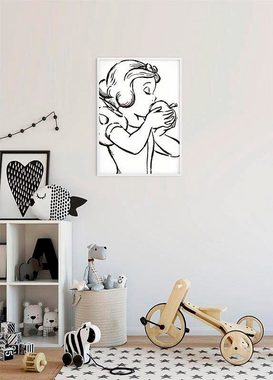 Komar Poster Snow White Apple Bite - white, Disney (1 St), Kinderzimmer, Schlafzimmer, Wohnzimmer