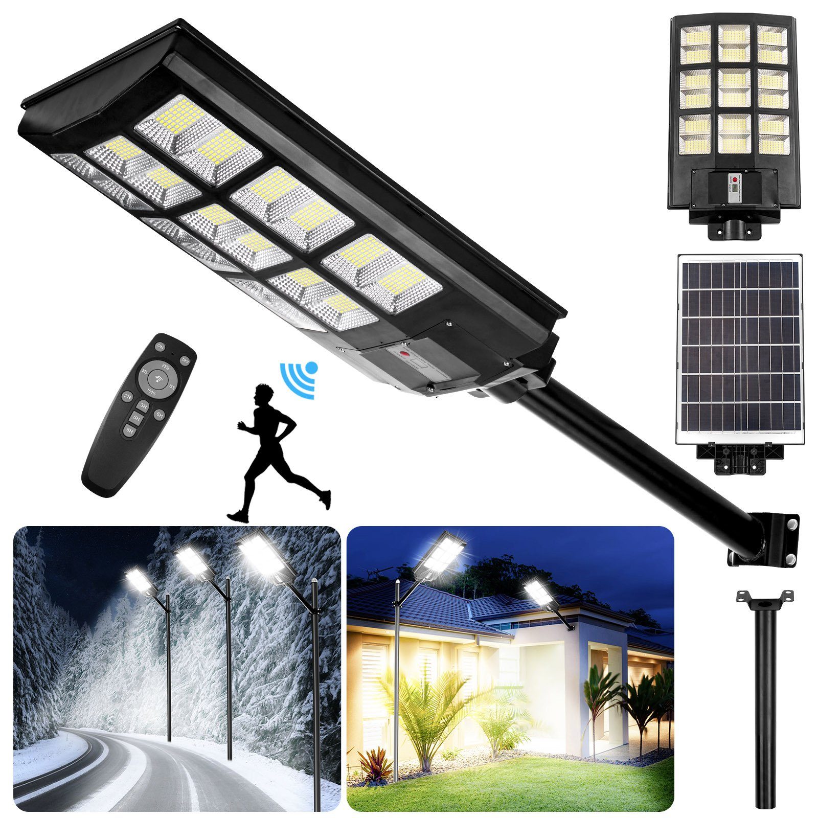 Rosnek LED Außen-Wandleuchte Solar, Bewegungsmelder, Wasserdicht, günstig online kaufen