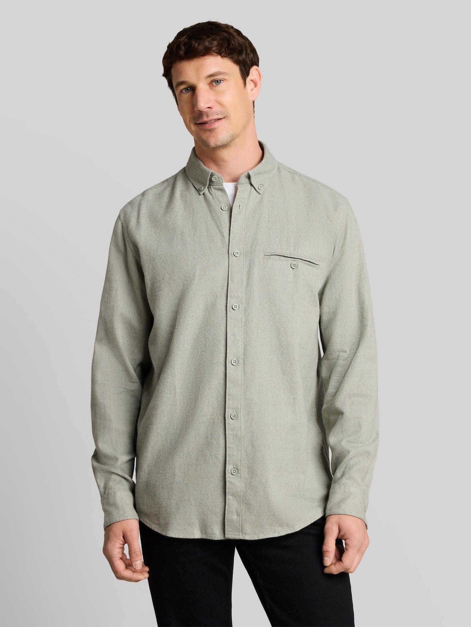 TOM TAILOR Langarmhemd Blusen & Shirts Regular Fit Hemd aus Baumwolle