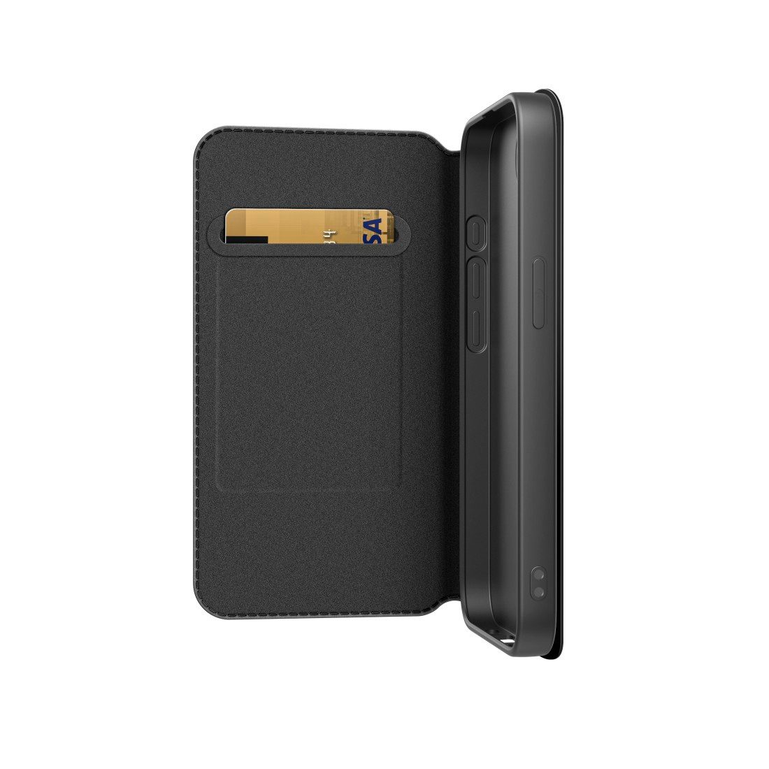 Black Rock Smartphone-Hülle Booklet "Slim Folio" für Apple iPhone 16e/17e, Schwarz