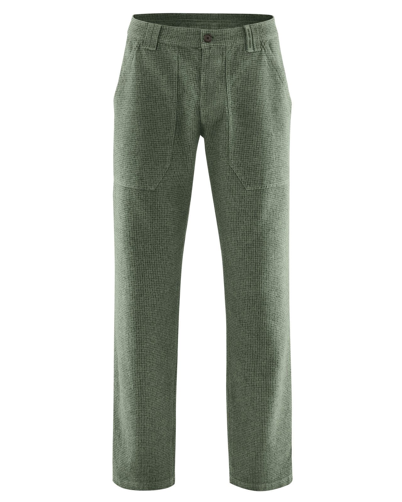 Stoffhose Hose mit Pepita-Muster Herren aus Hanf/Biobaumwolle